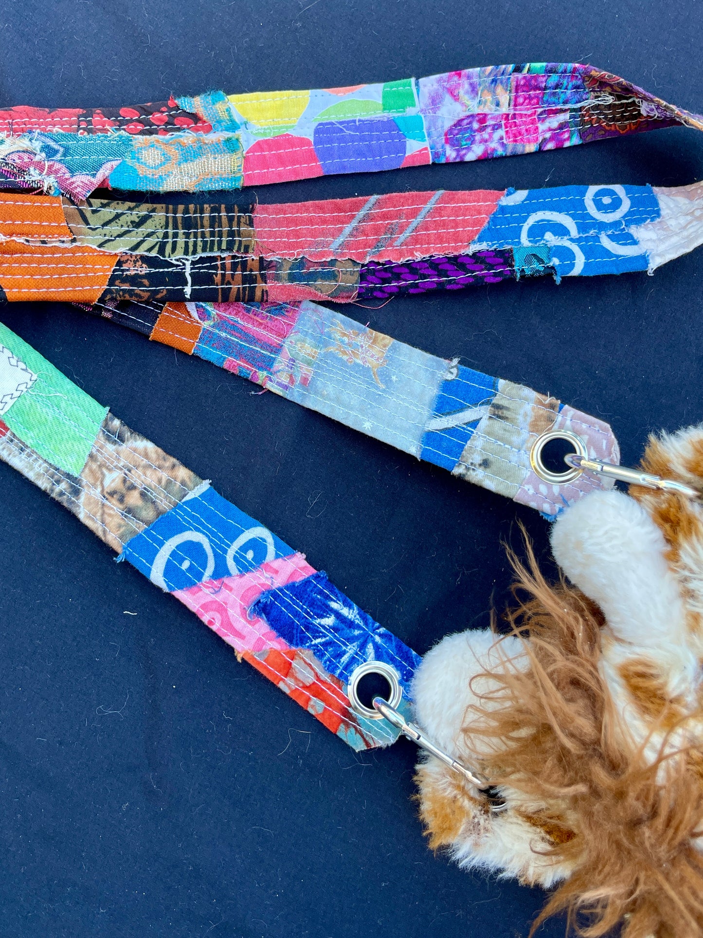 Giraffe + blue bat hybrid side bag