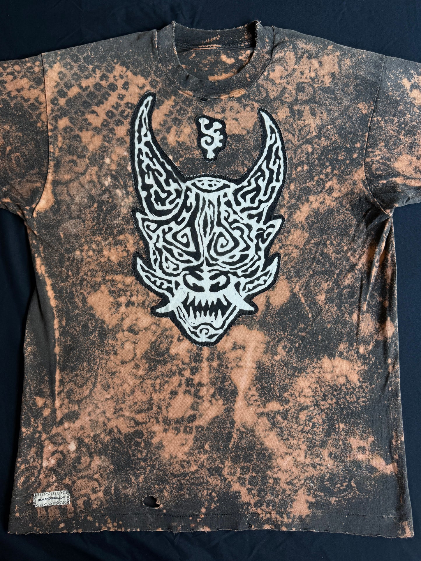ONI bleach dyed t-shirt