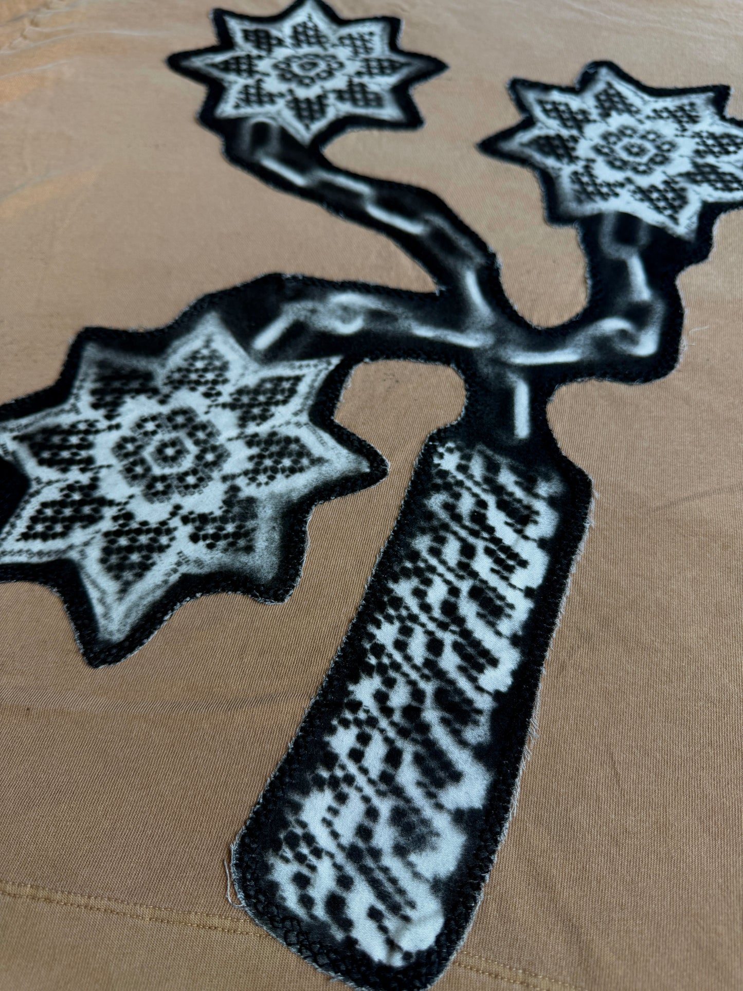 Flail + shape patch shirt