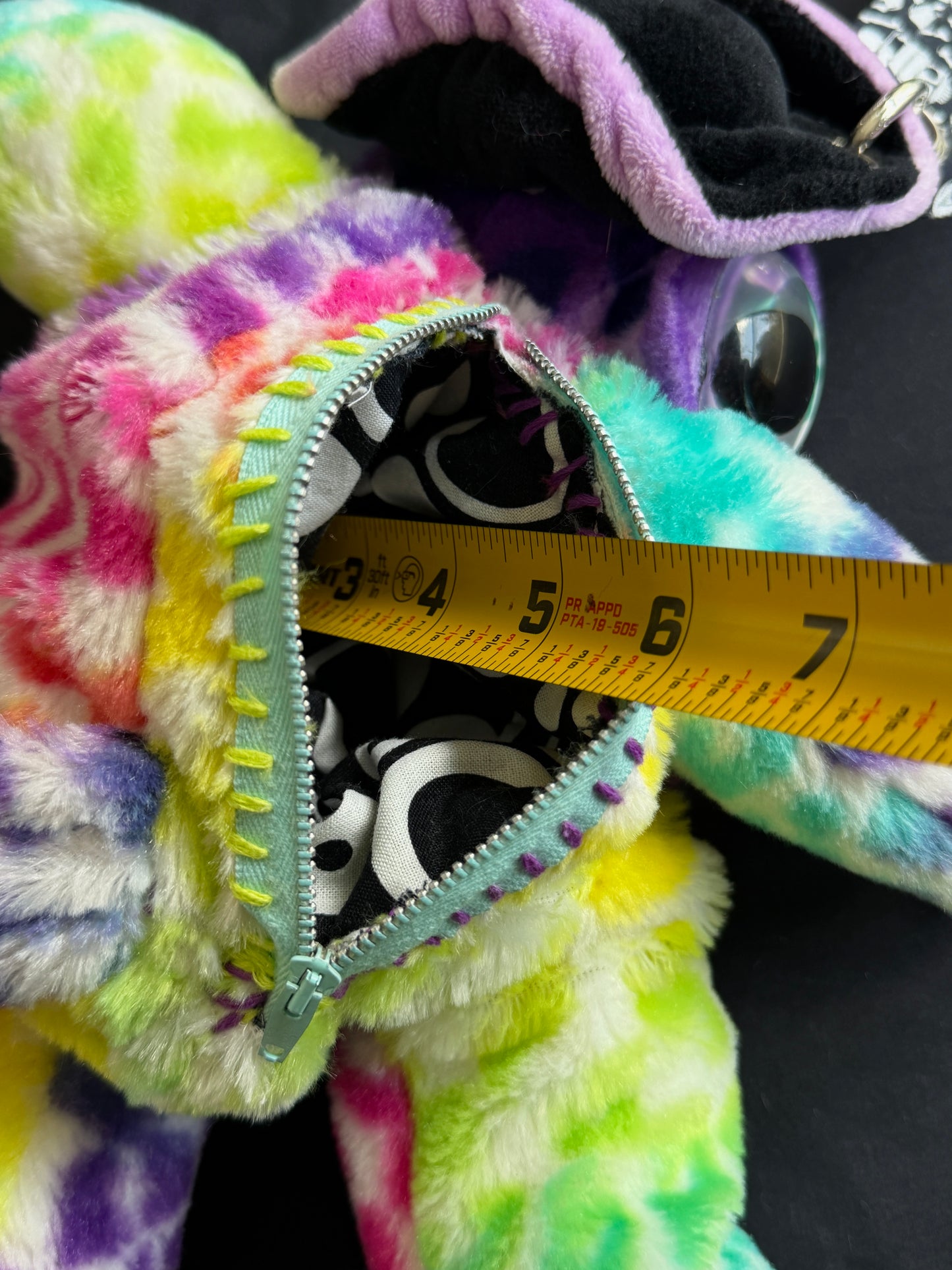 Pirate turtle + rainbow leopard hybrid side bag