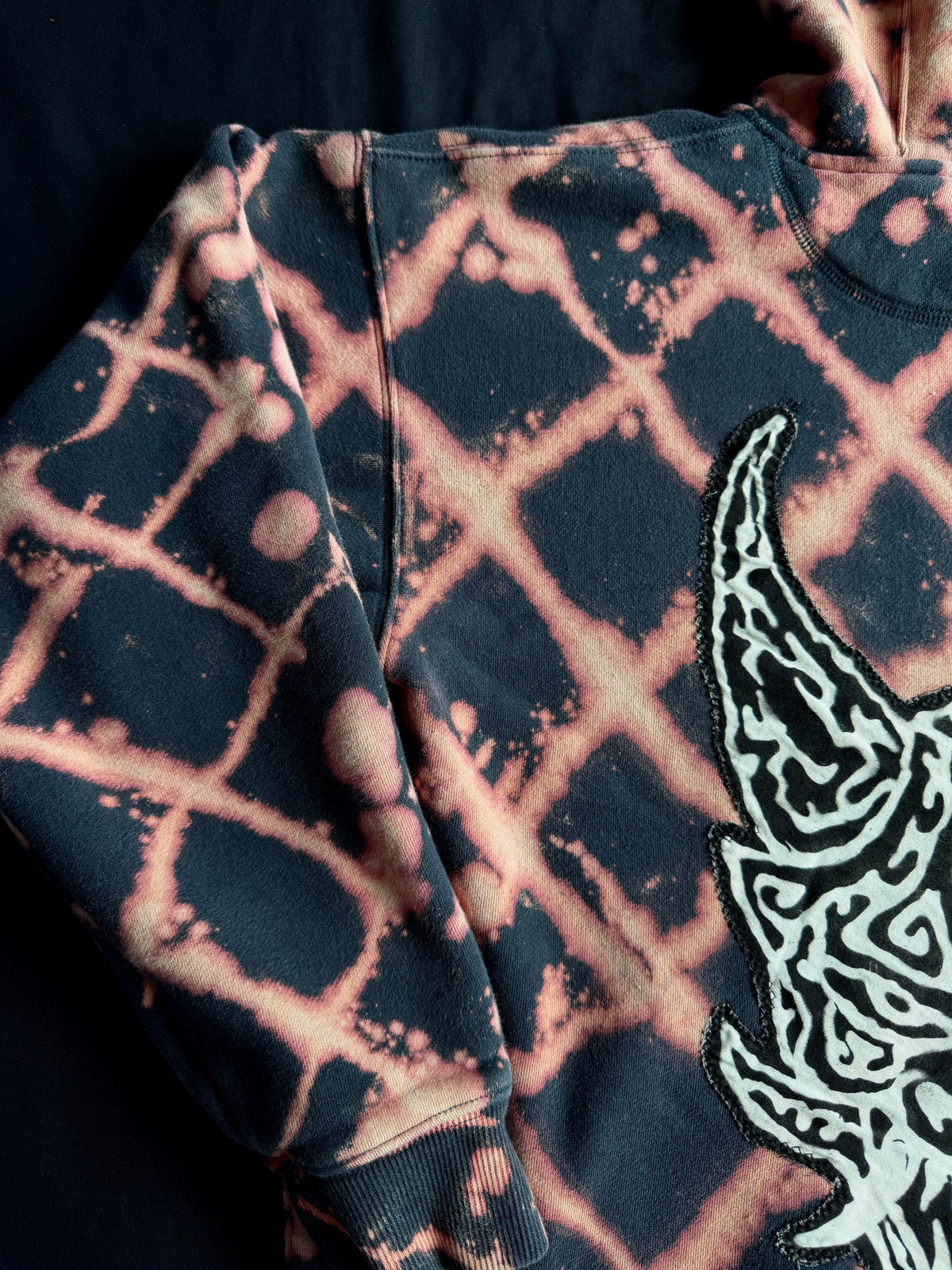 ONI bleach dyed hoodie