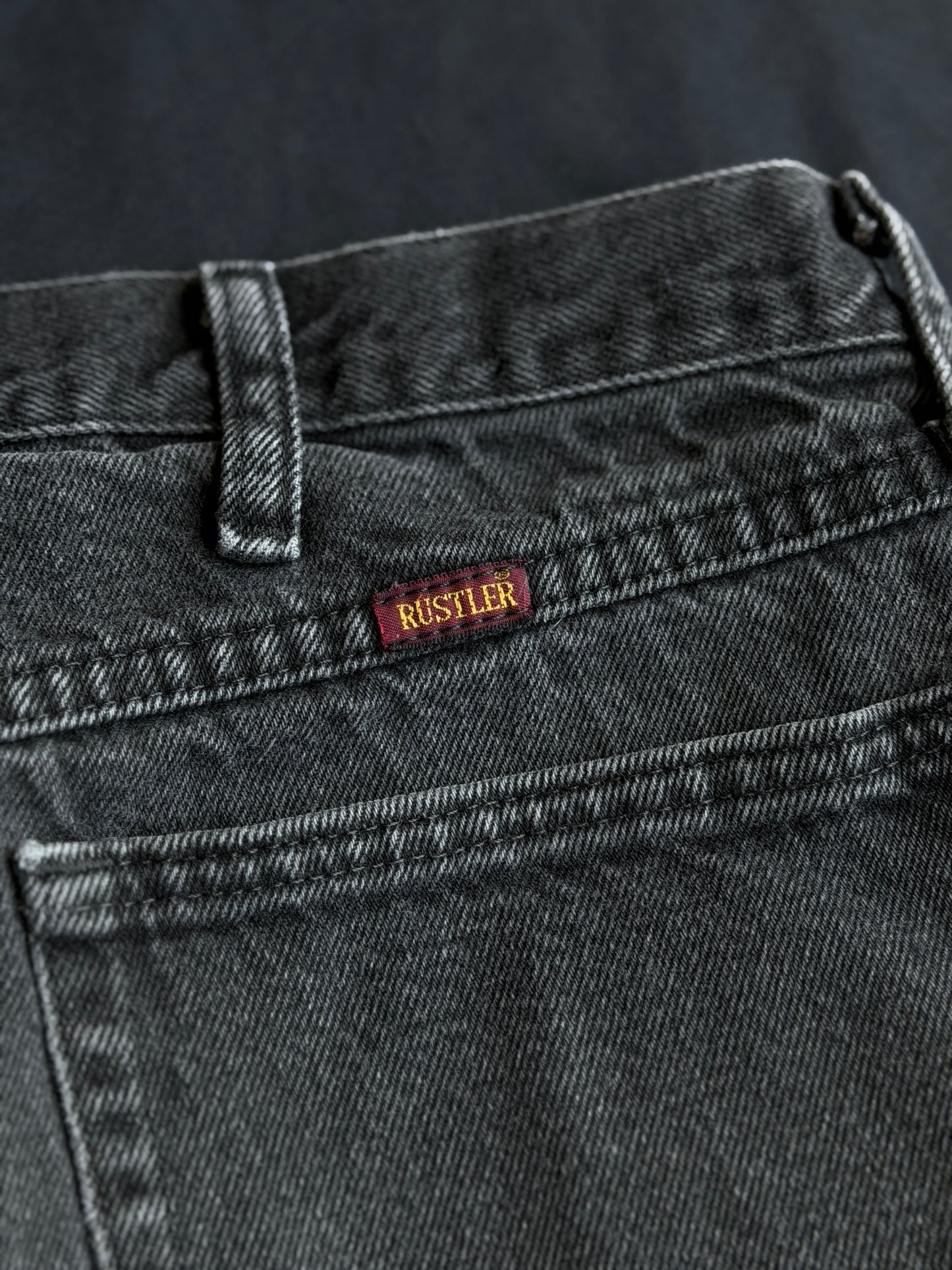 Black and white patch black jean shorts