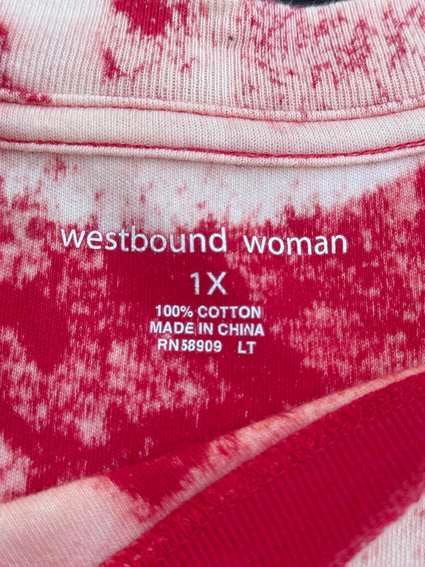 Polar bear skull patch bleach dyed t-shirt