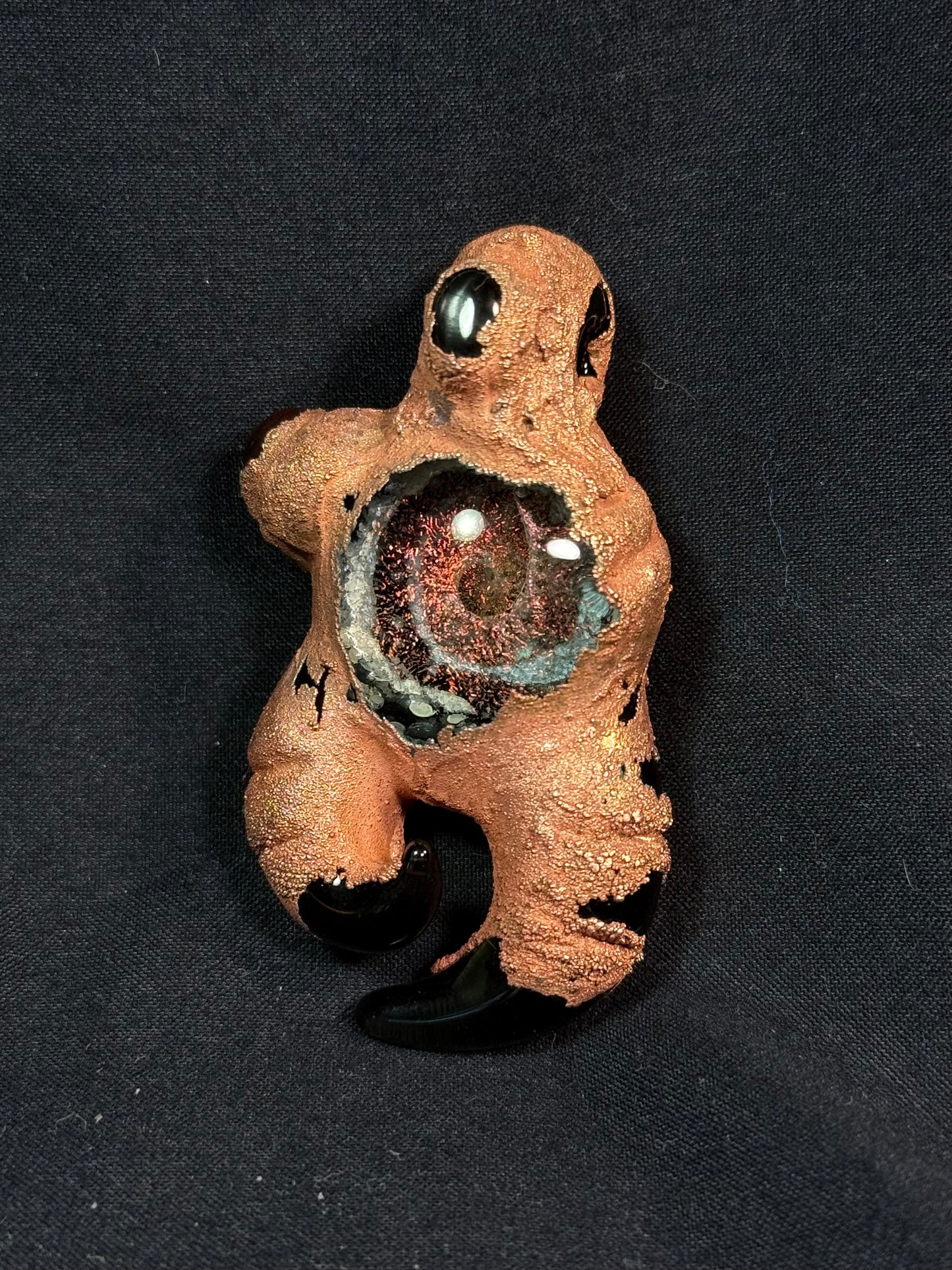 Spikey galaxy amulet