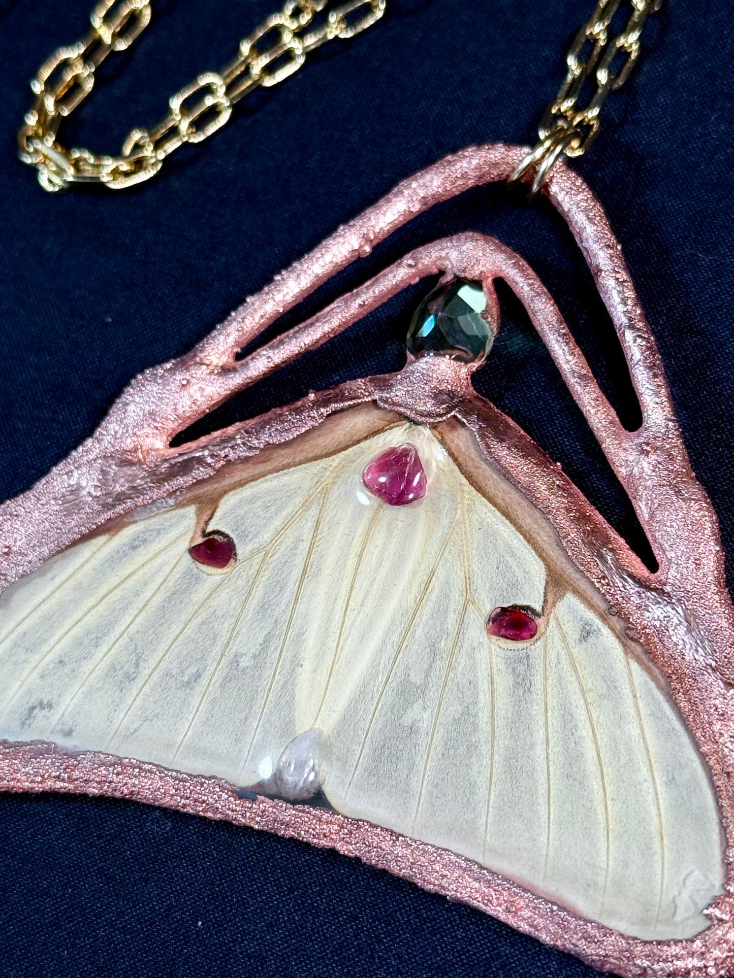 Luna moth amulet