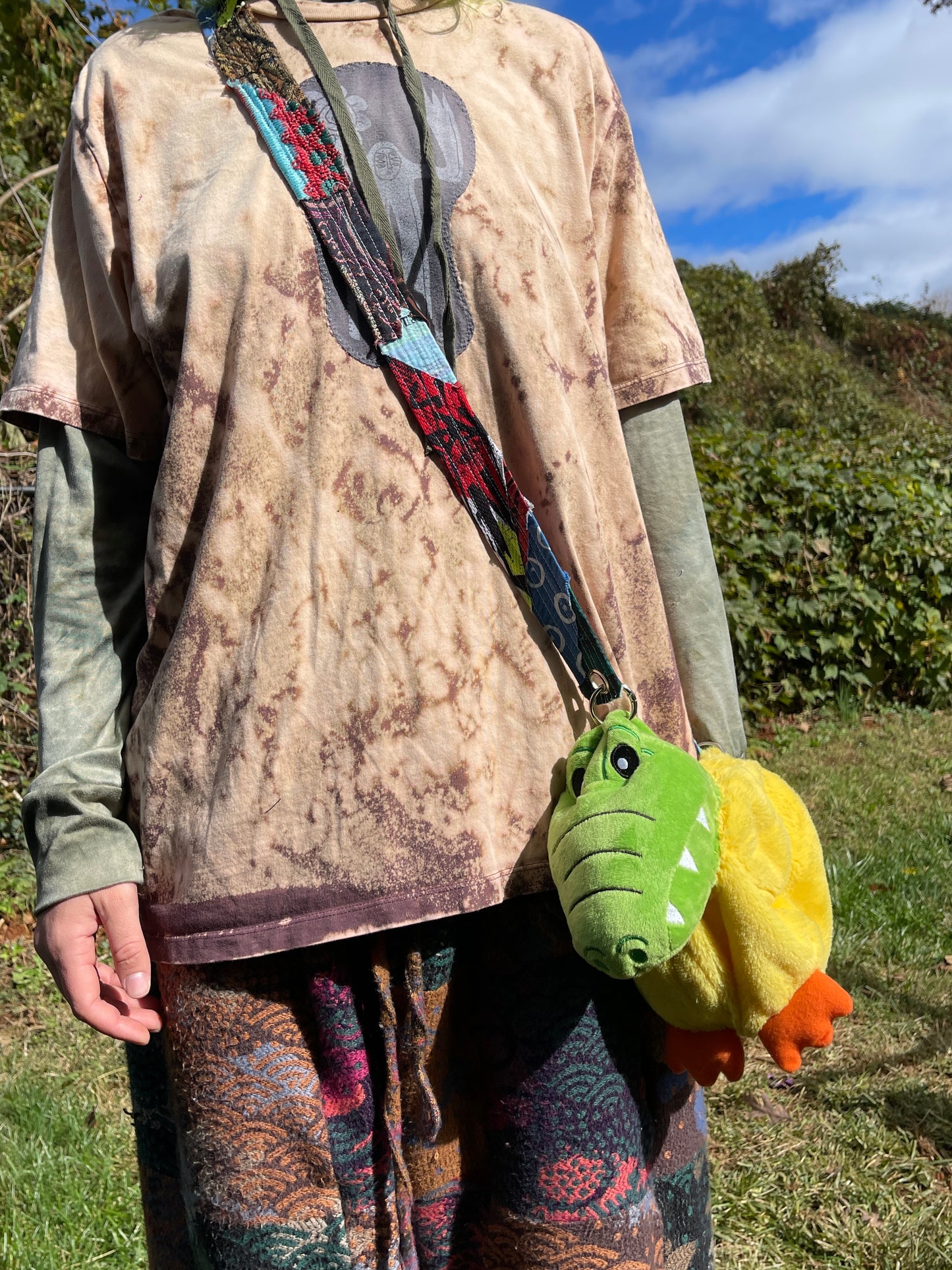 Dragon + duck hybrid side bag