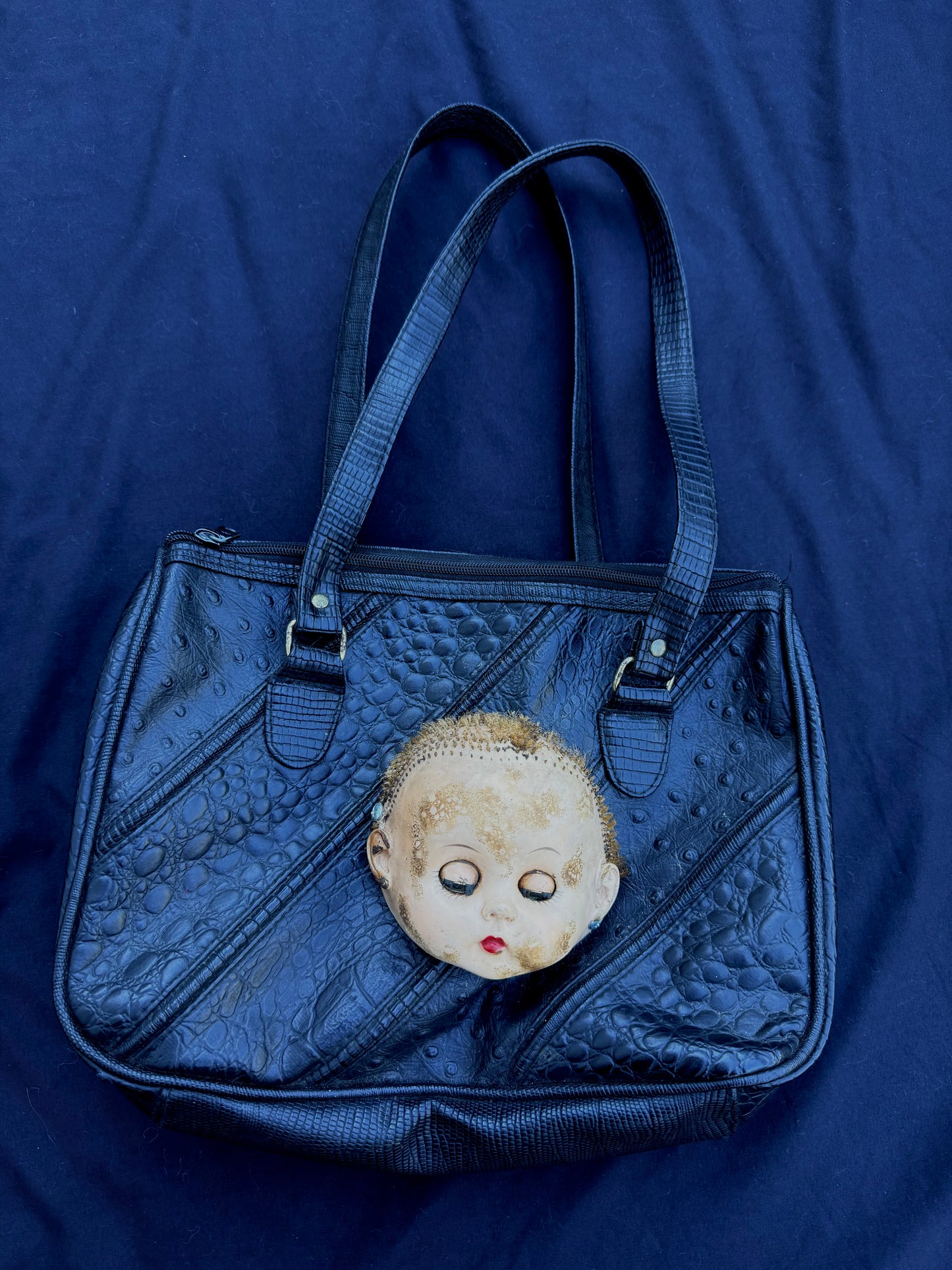 Baby crocodile purse
