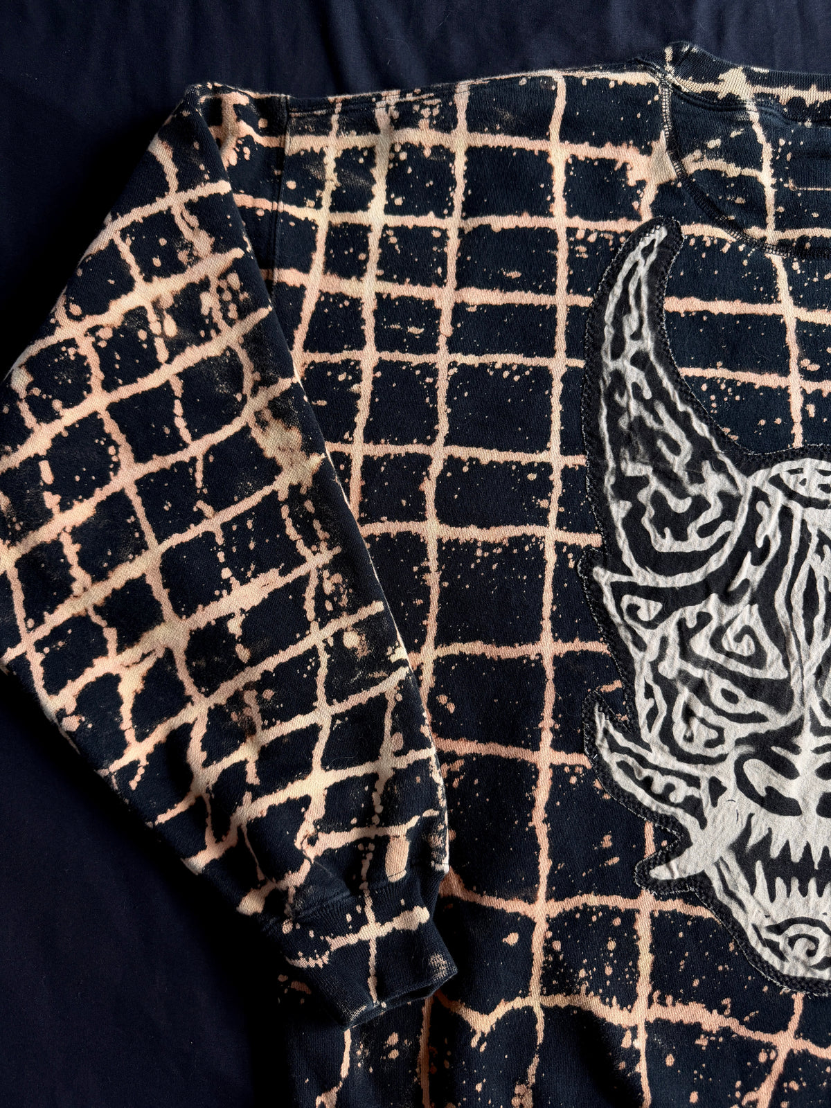 ONI bleach dyed hoodie