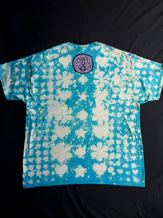 Clown bleach dyed t-shirt