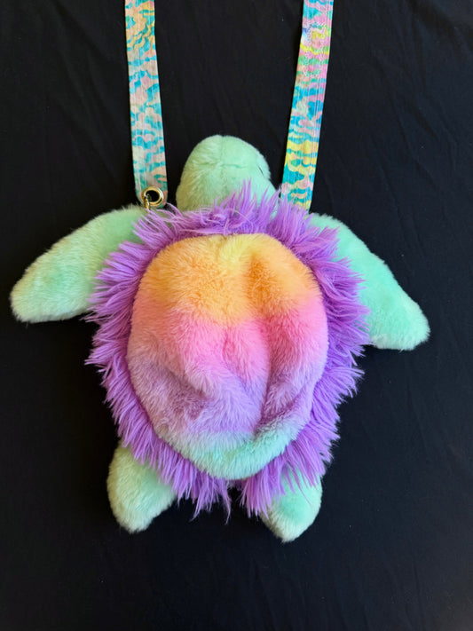 Fluffy turtle side bag