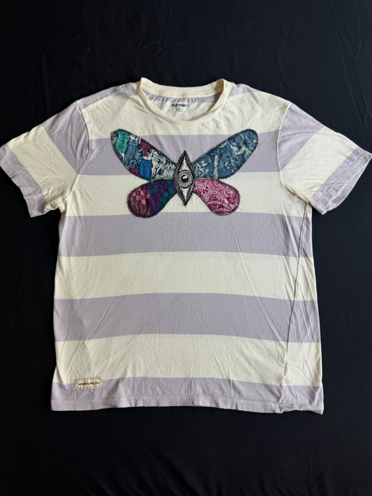 Butterfly striped t-shirt
