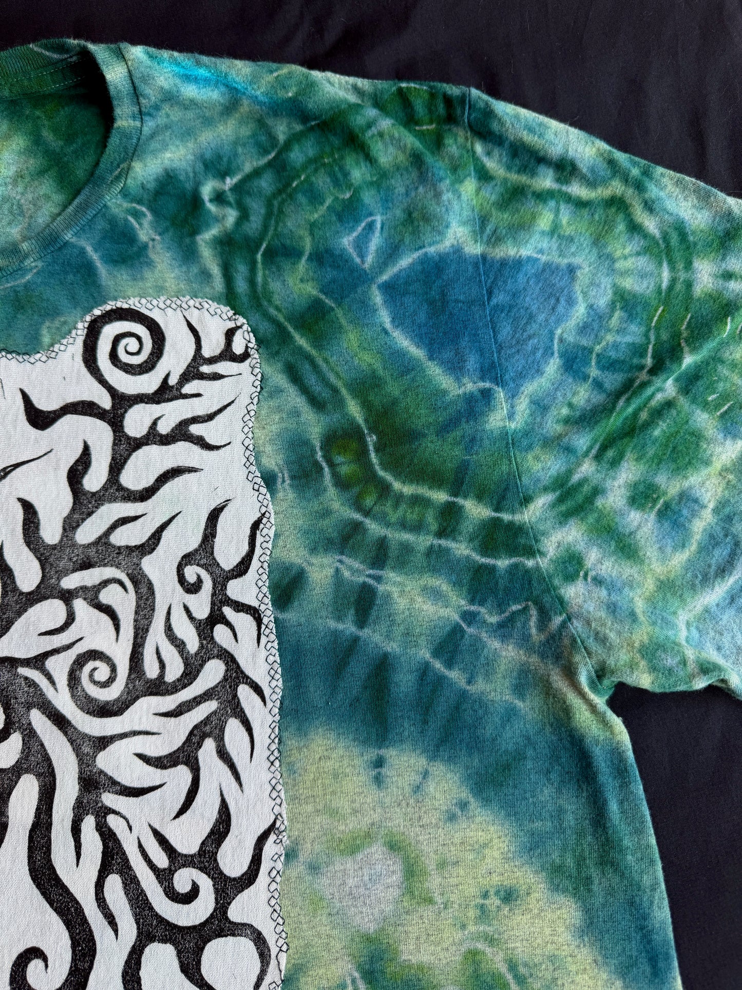 Moon goddess tie dye t-shirt