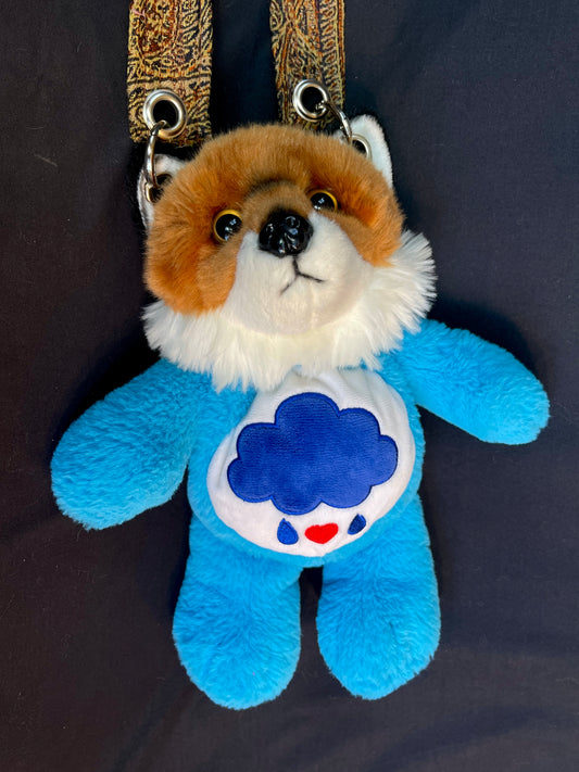 Fox + rain cloud care bear side bag