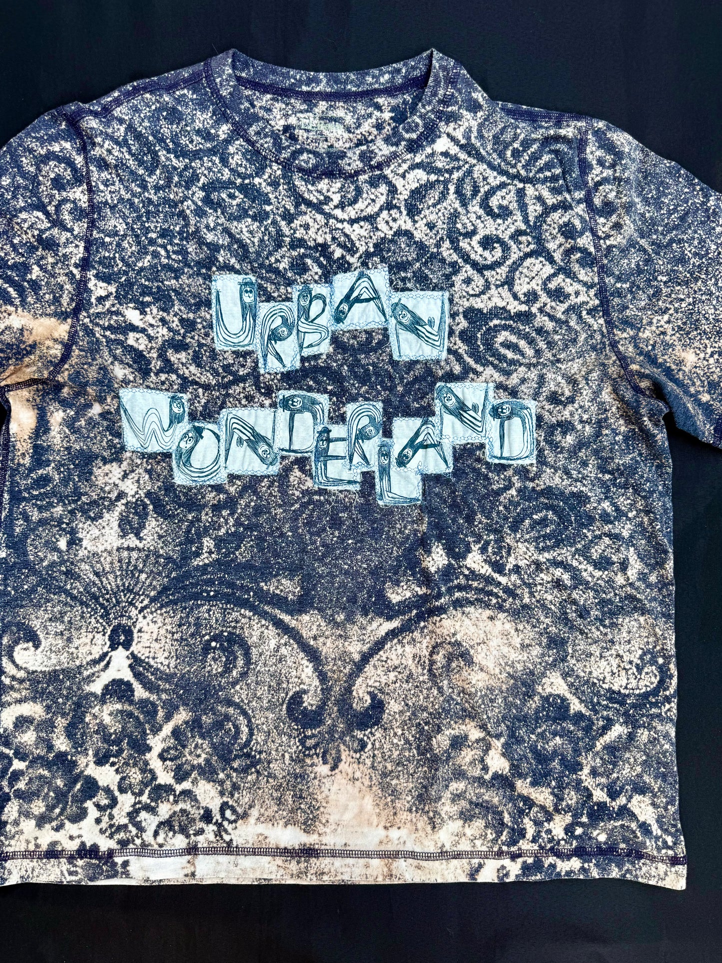 Urban wonderland bleach dyed t-shirt