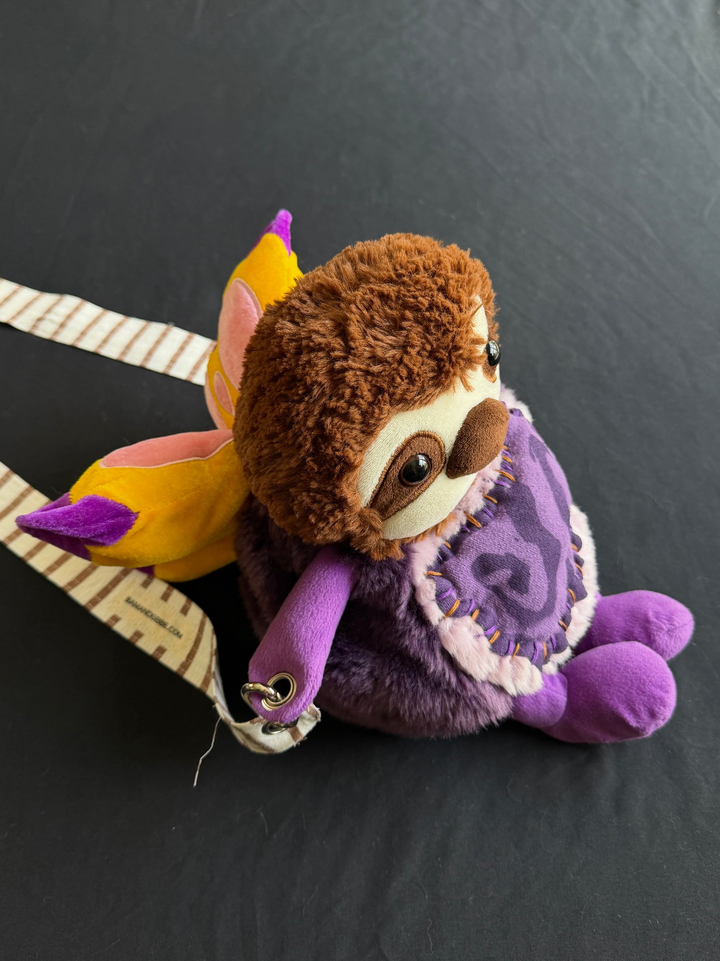 Sloth + butterfly hybrid side bag