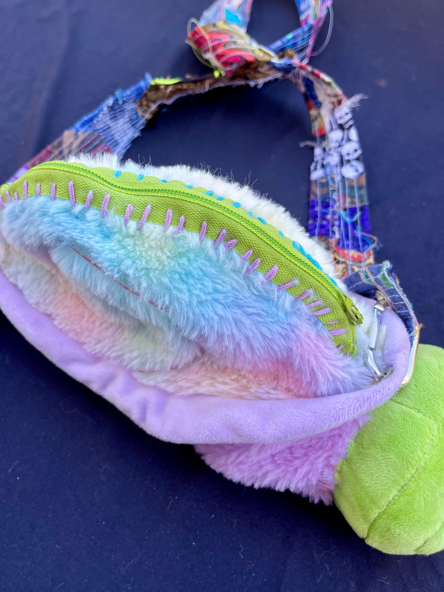 Snail + turtle hybrid side bag