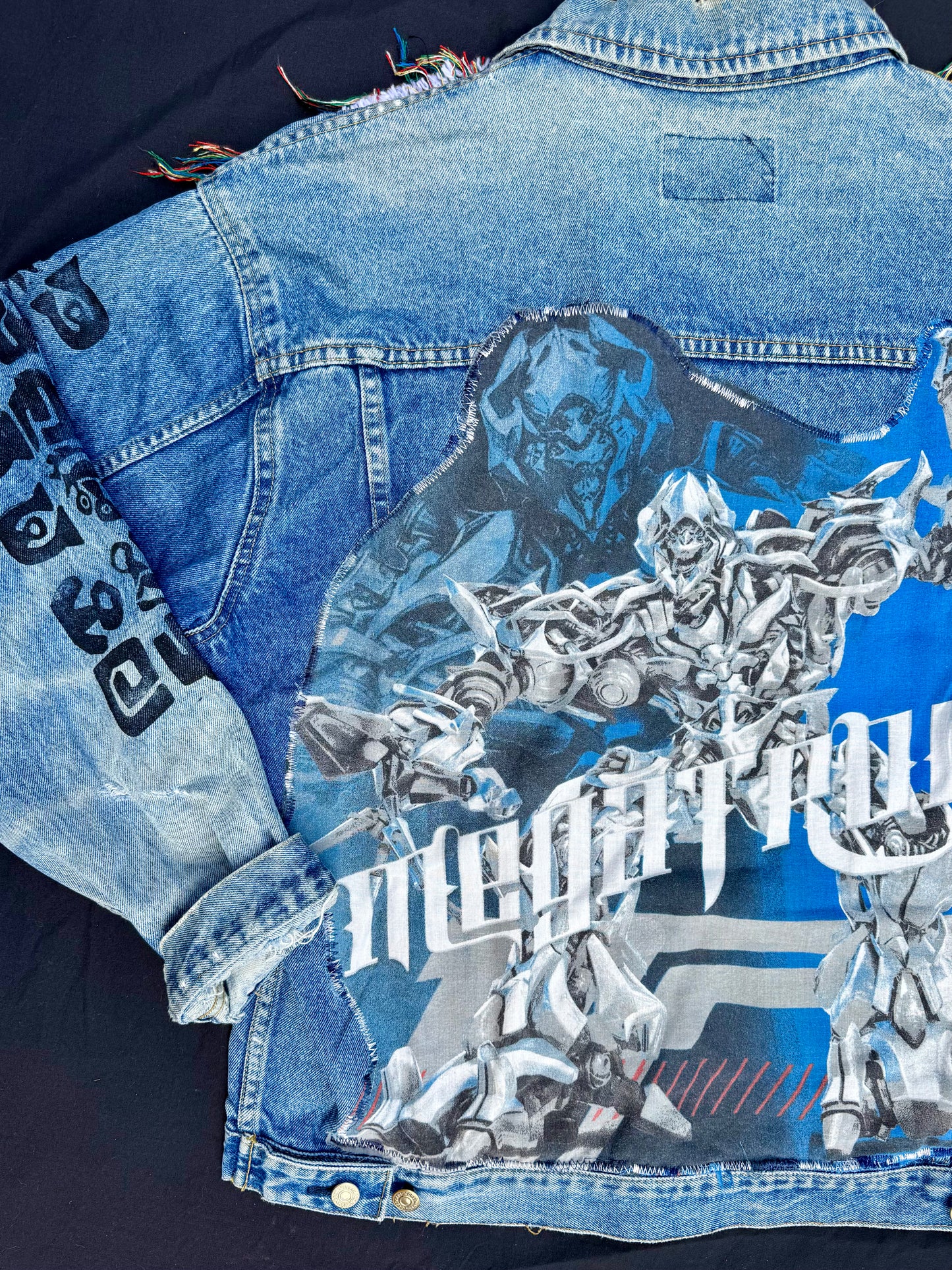 Transformers and sigils patch jacket