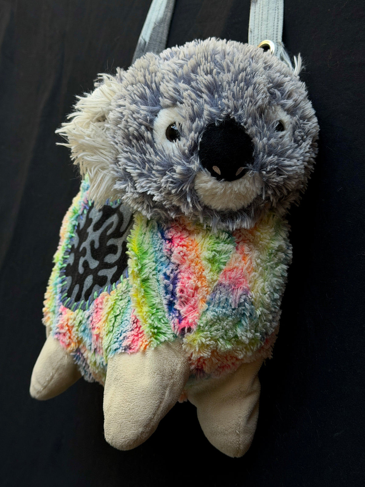 Koala + rainbow llama hybrid side bag