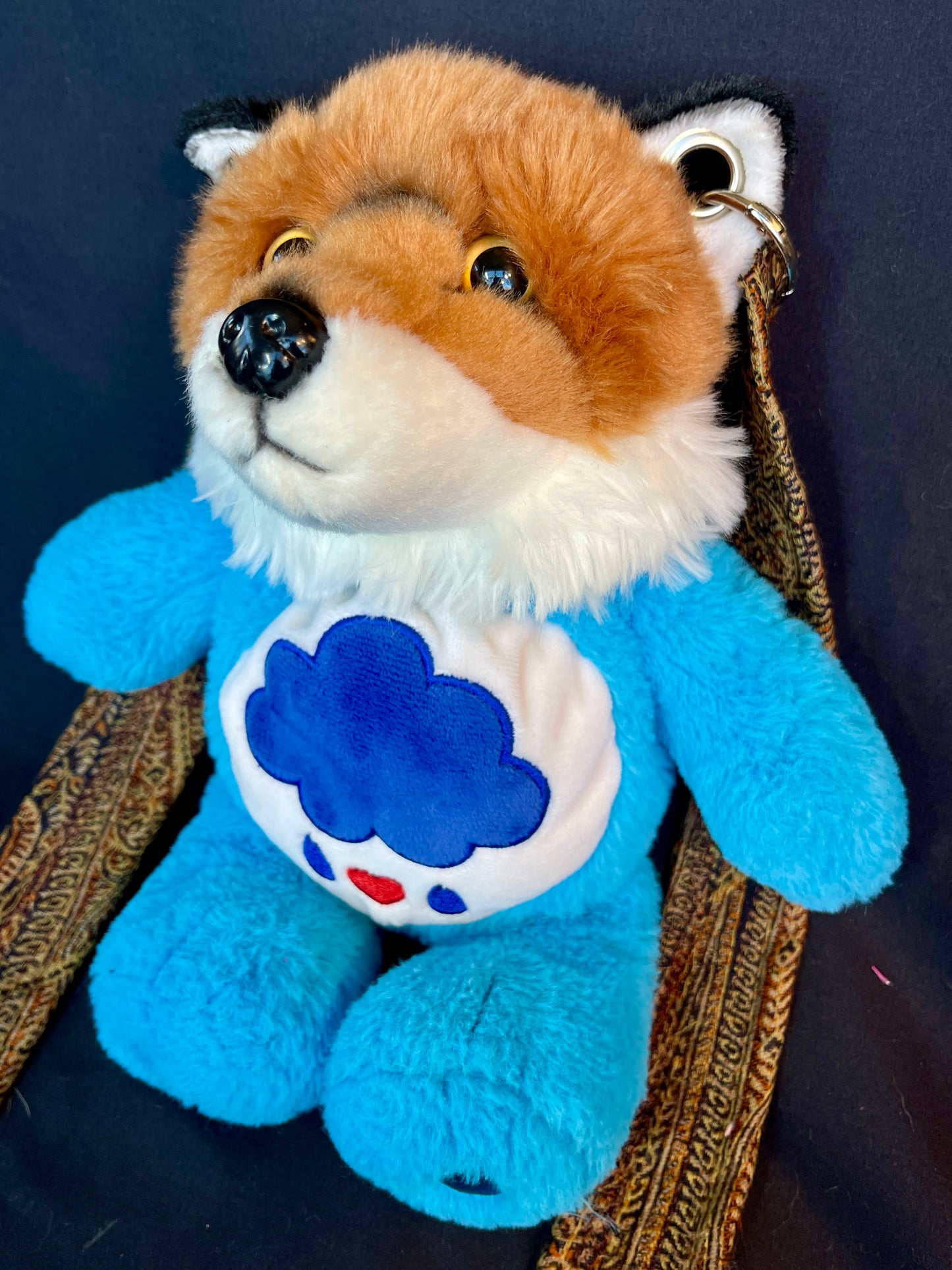 Fox + rain cloud care bear side bag