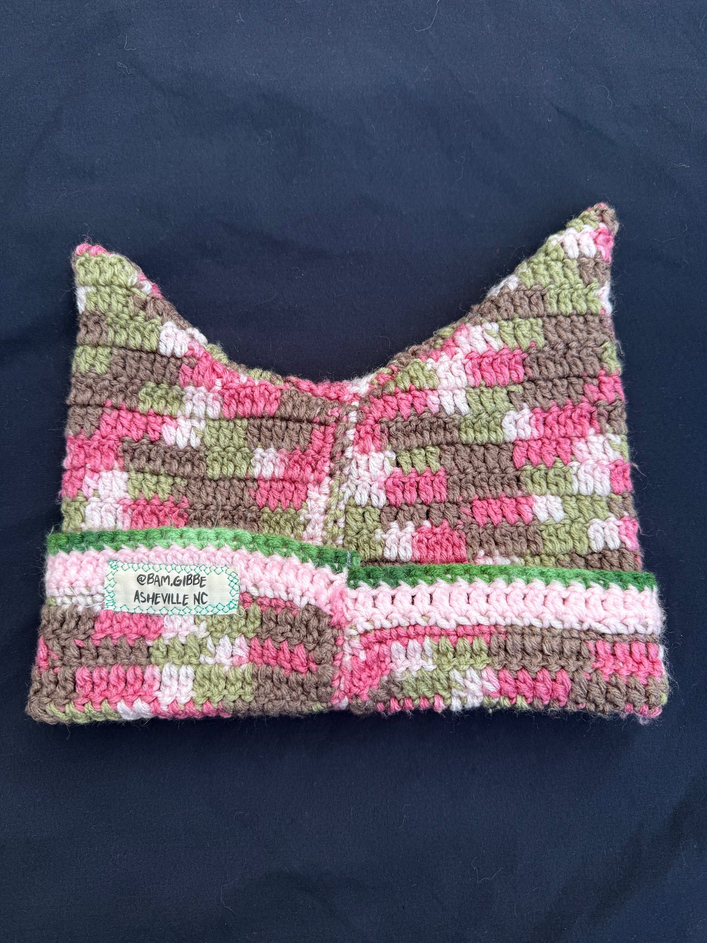 Crochet shape patch hat