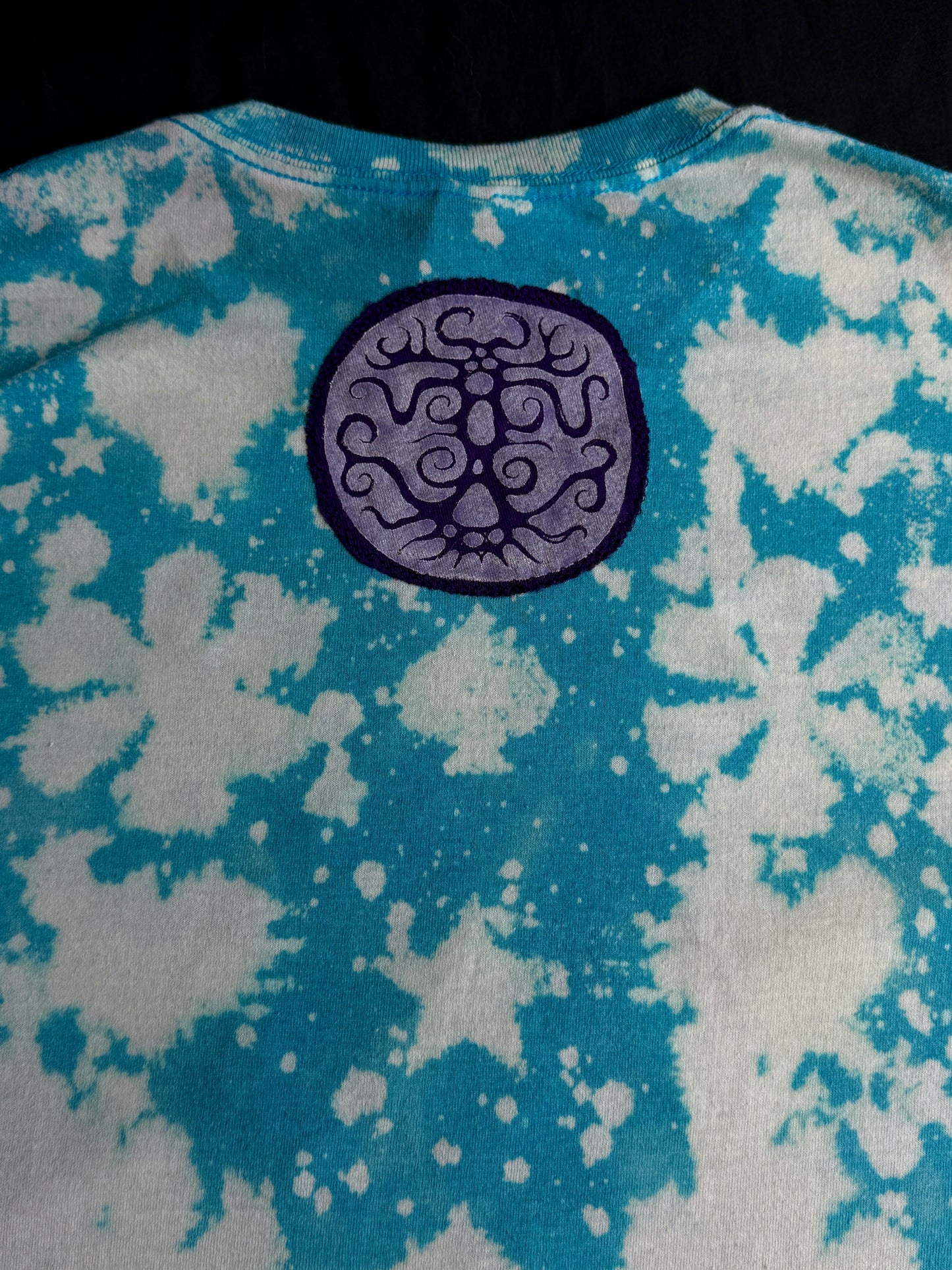 Clown bleach dyed t-shirt