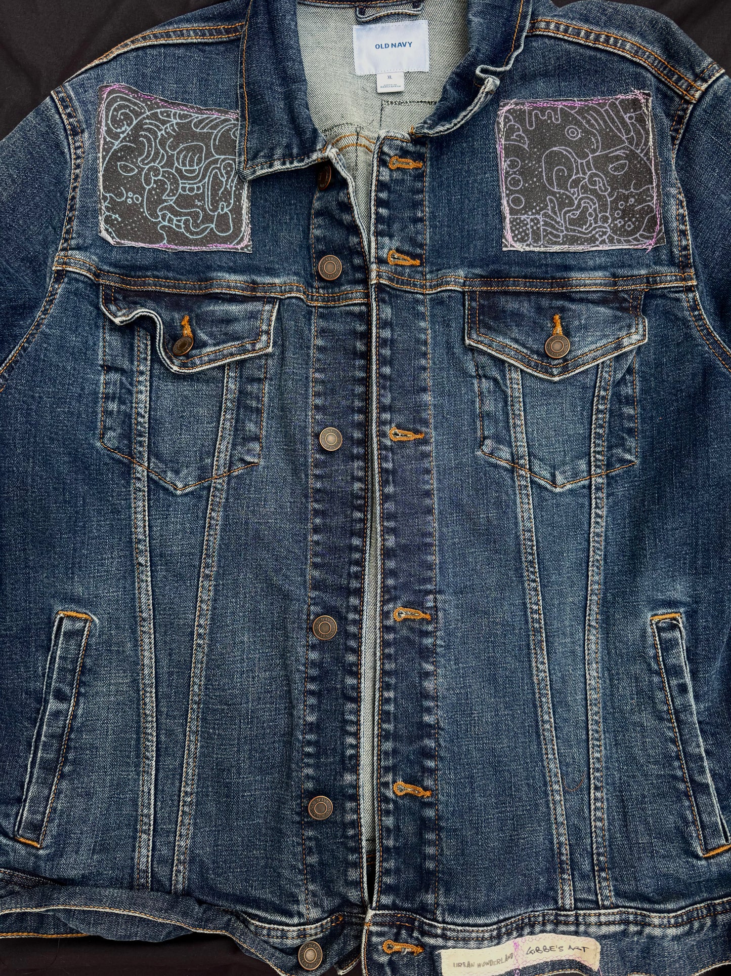 BMFS x Groot patched jean jacket