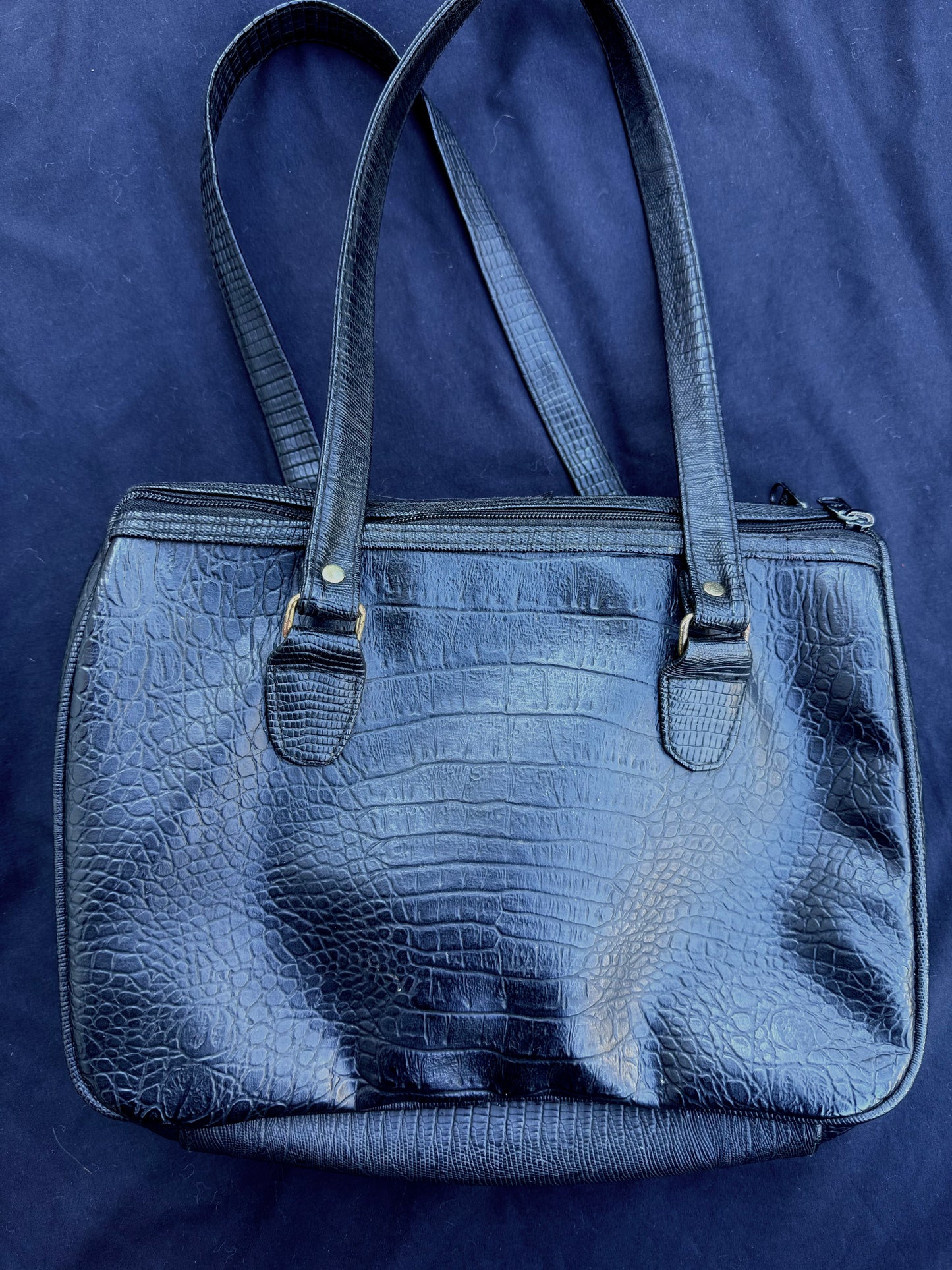 Baby crocodile purse