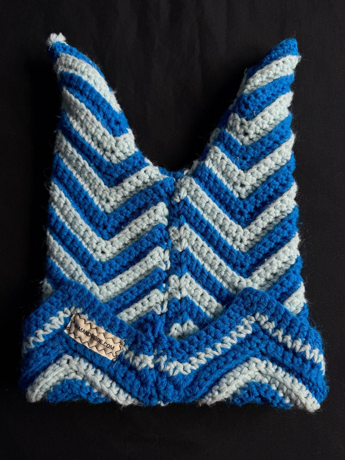 Crochet eyeball hat