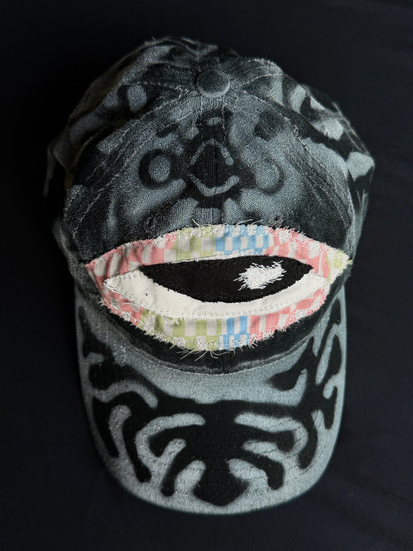 Upcycled Eyeball Shape Hat