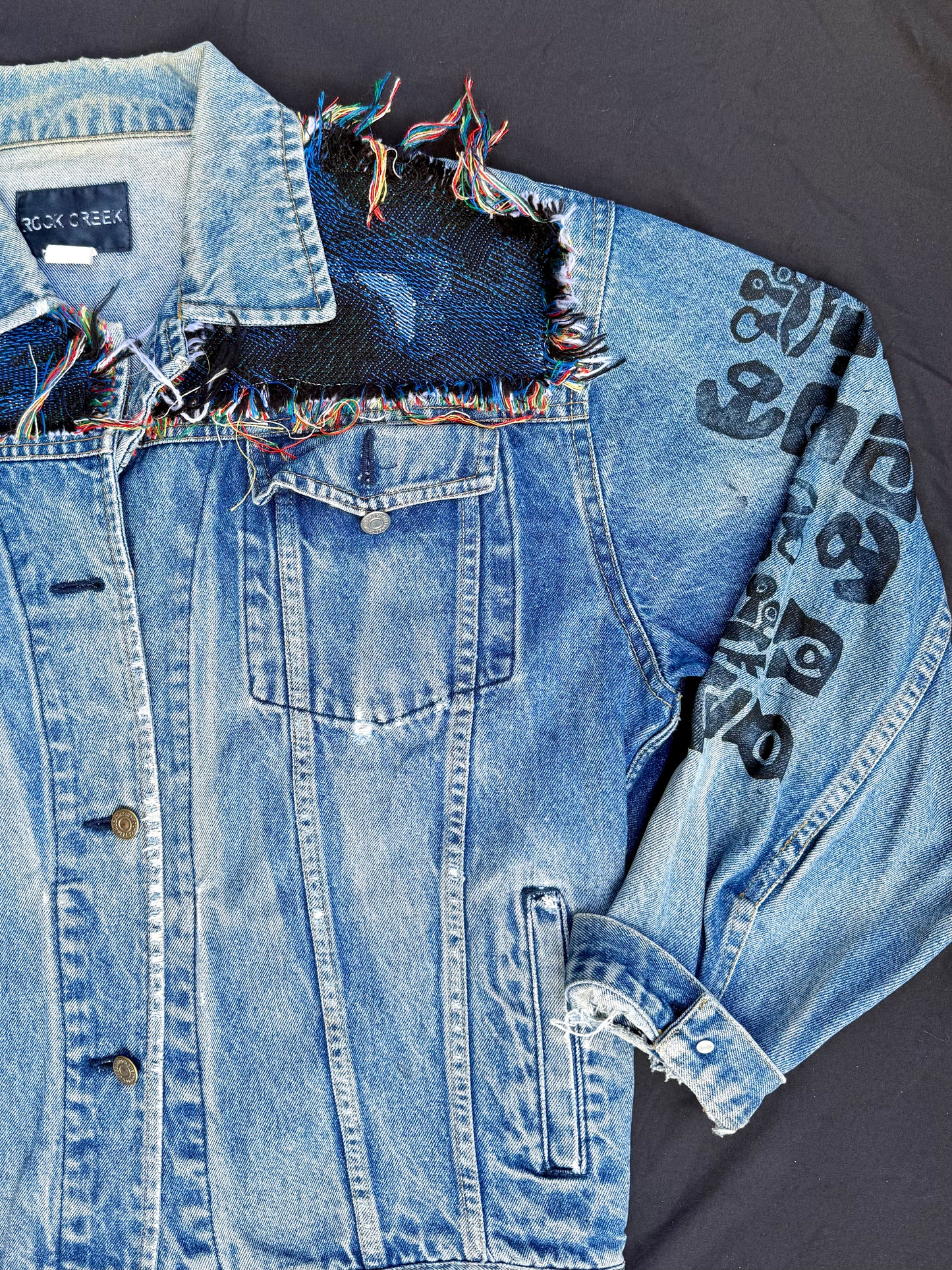 Transformers and sigils patch jacket