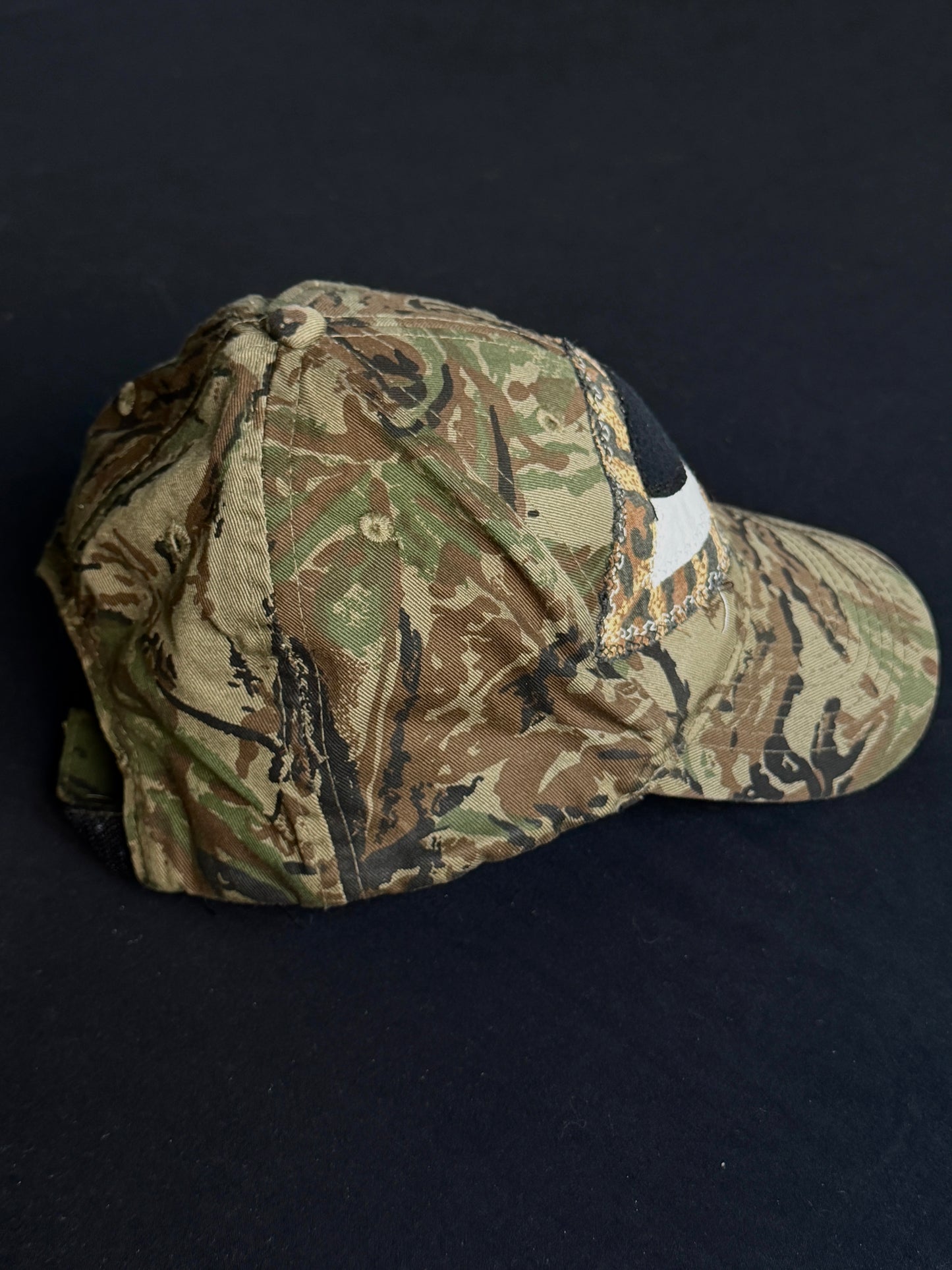 Upcycled Camo Eyeball Hat