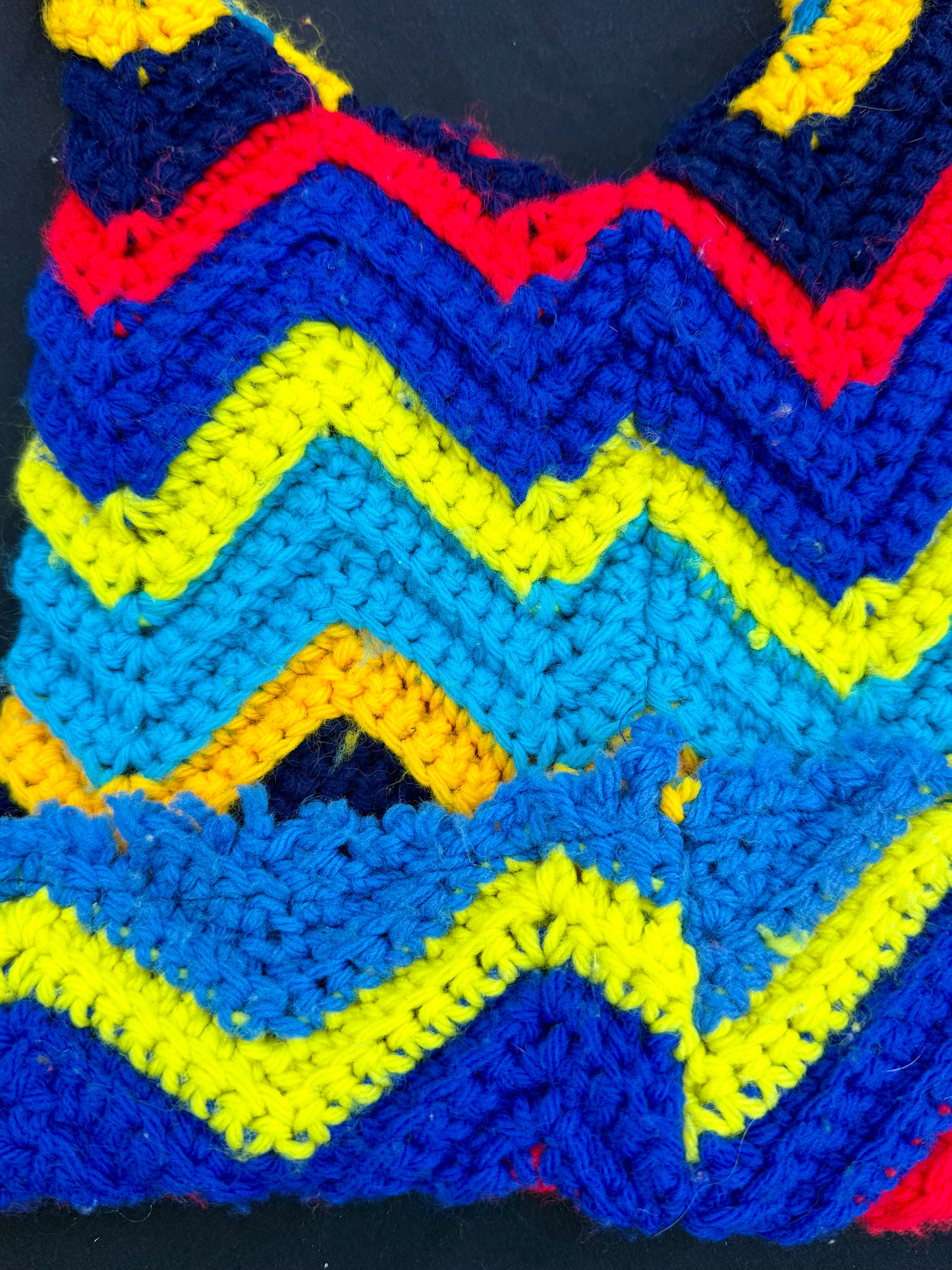 Crochet eyeball patch hat