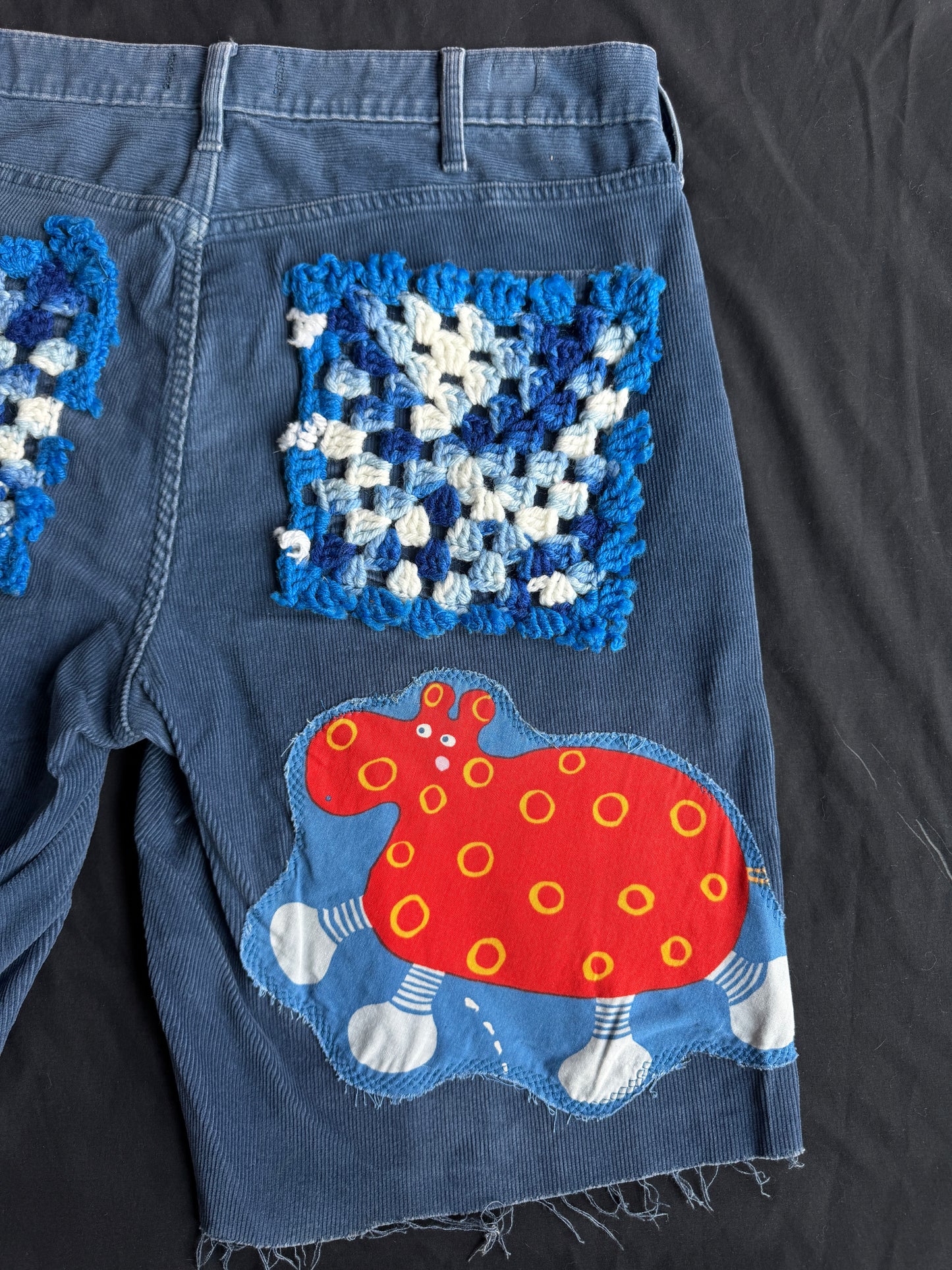 Monkeying around jean shorts