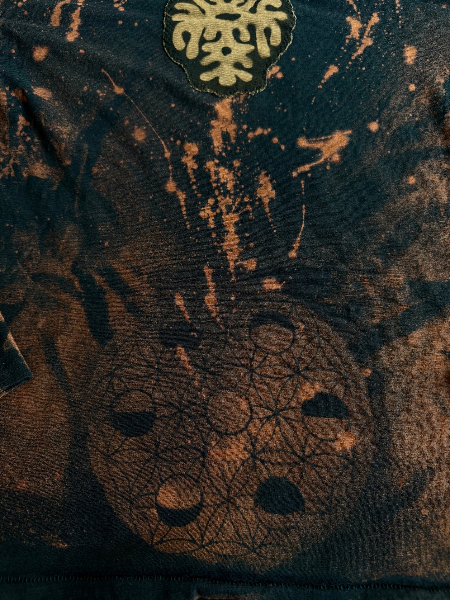 Butterfly bleach dyed long sleeve