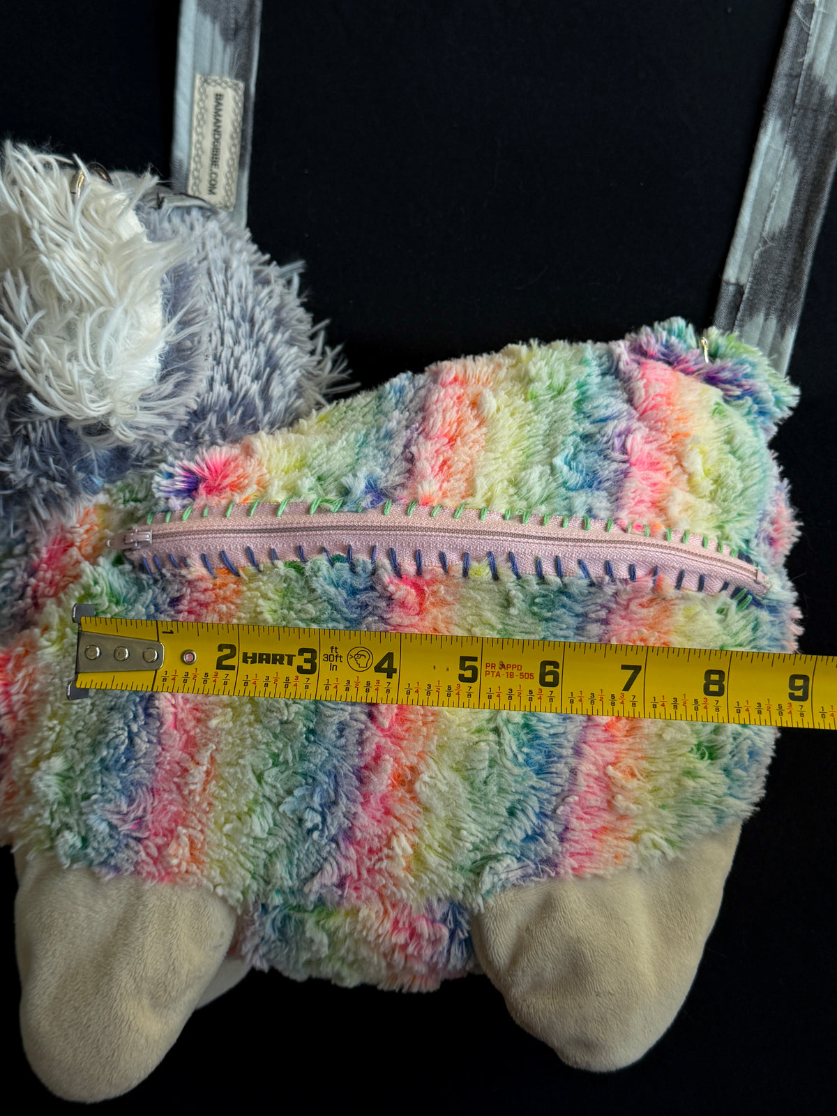 Koala + rainbow llama hybrid side bag