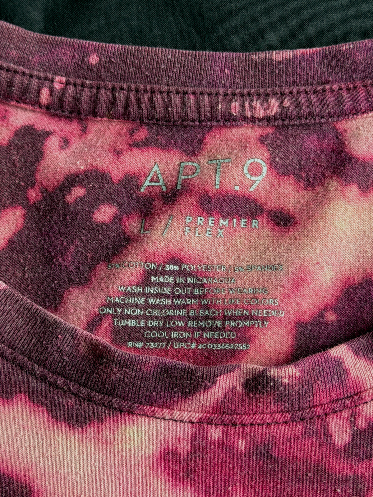 ONI bleach dyed t-shirt