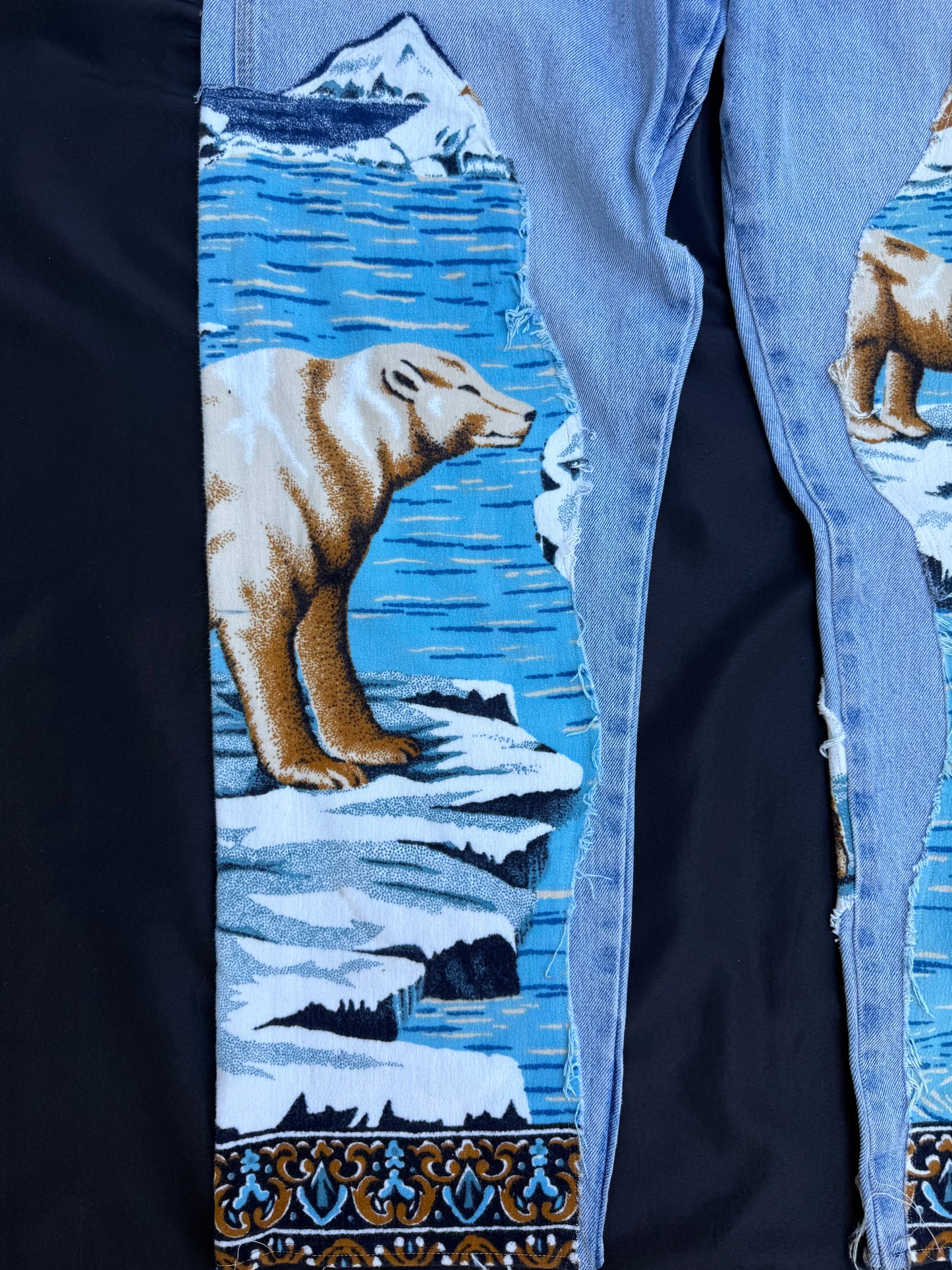 Polar bear vintage jeans