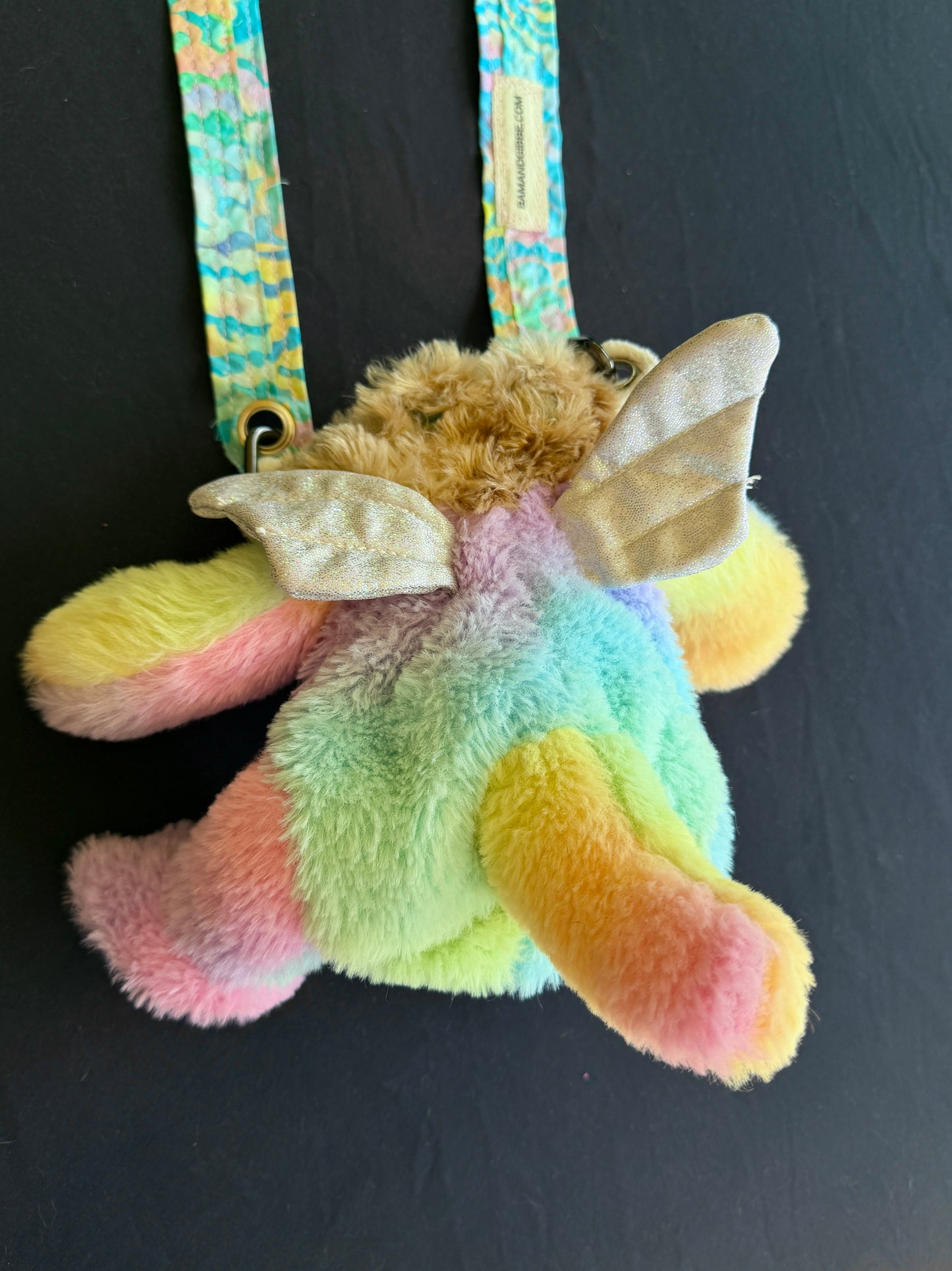 Monkey + rainbow dragon side bag