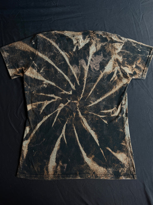 Beetle bleach dyed t-shirt