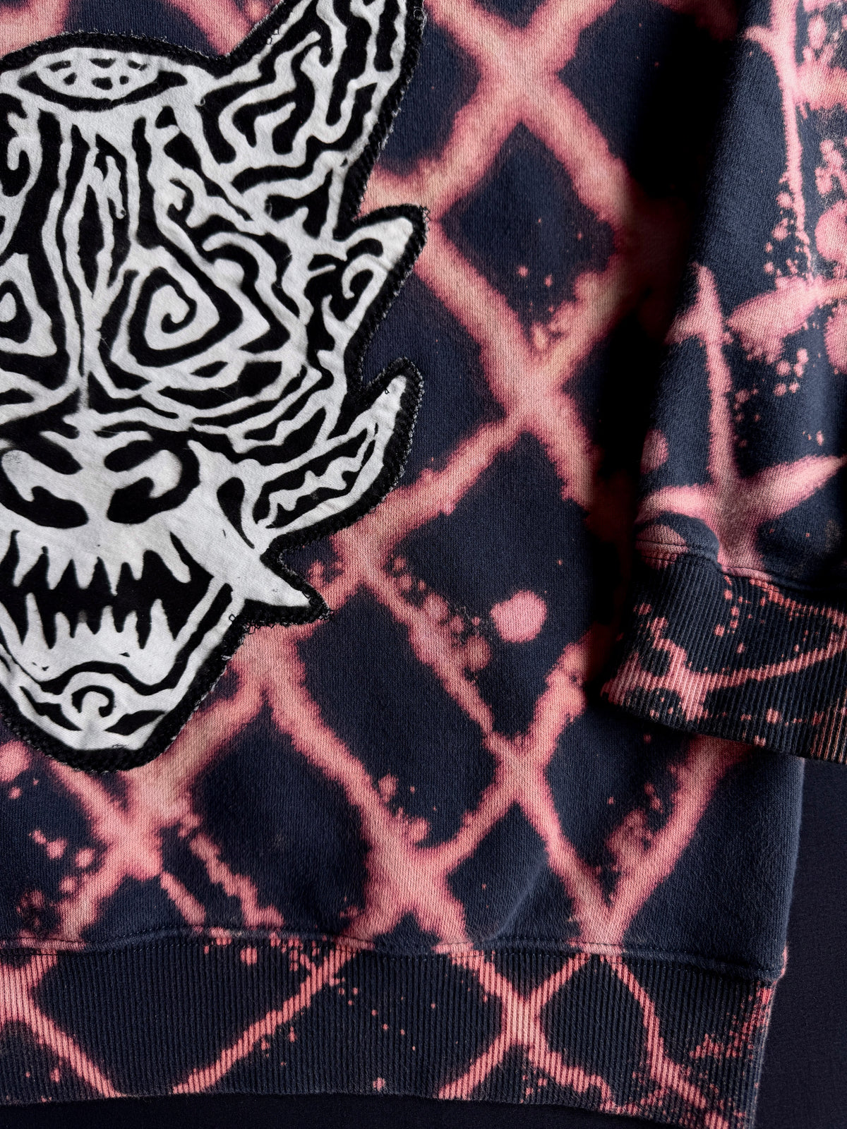 ONI bleach dyed hoodie