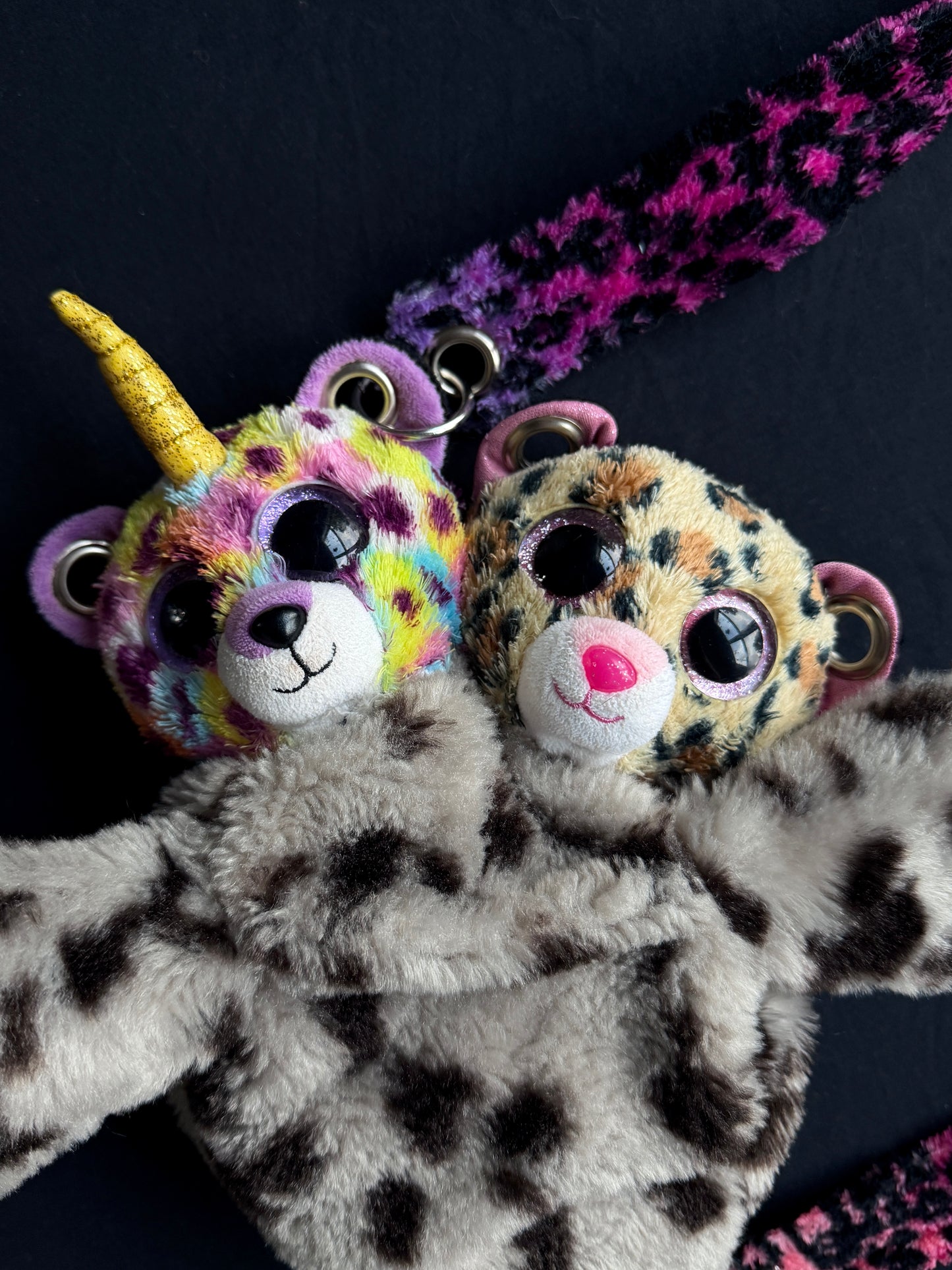 Unicorn + leopard + seal hybrid side bag