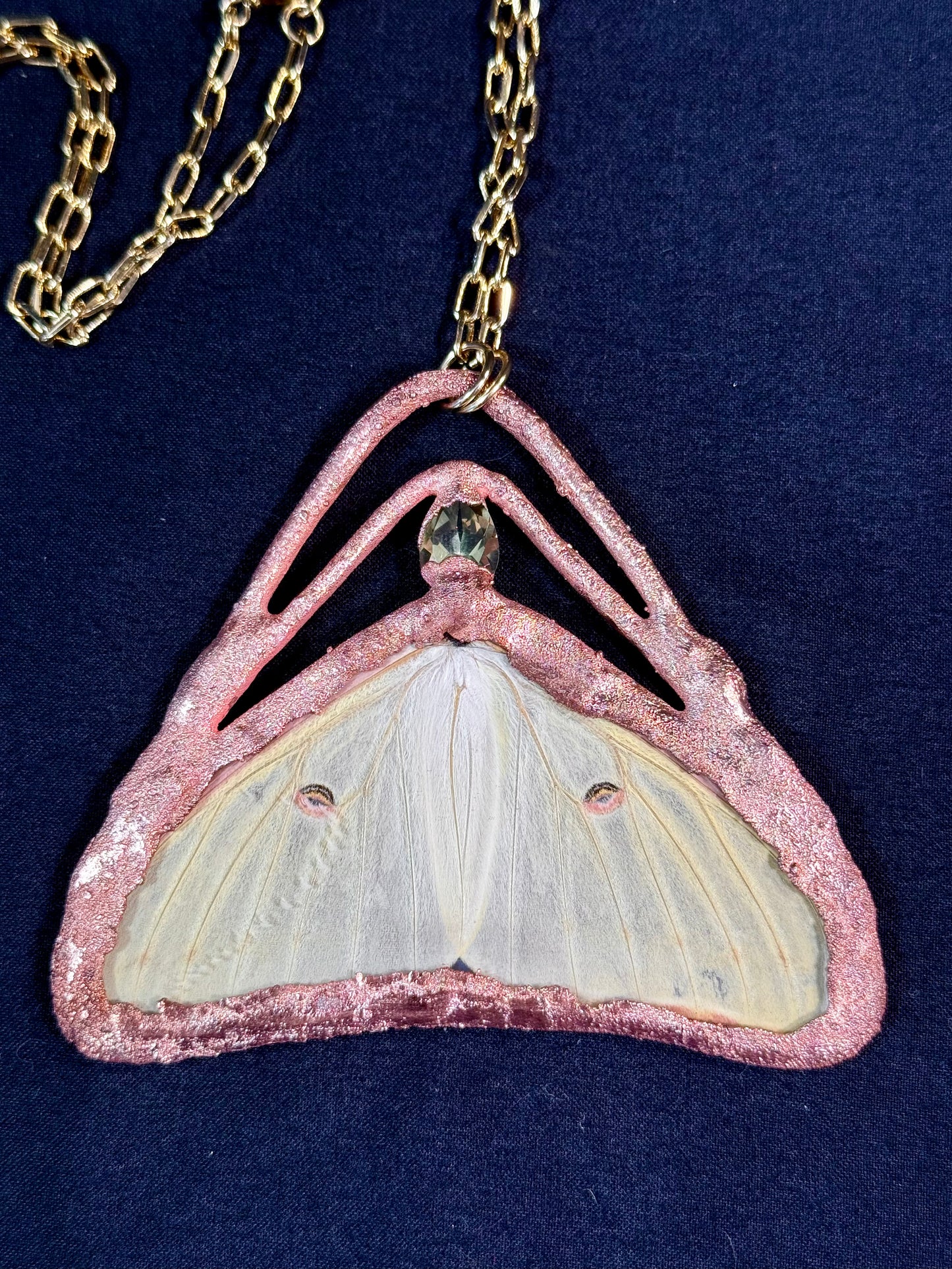 Luna moth amulet