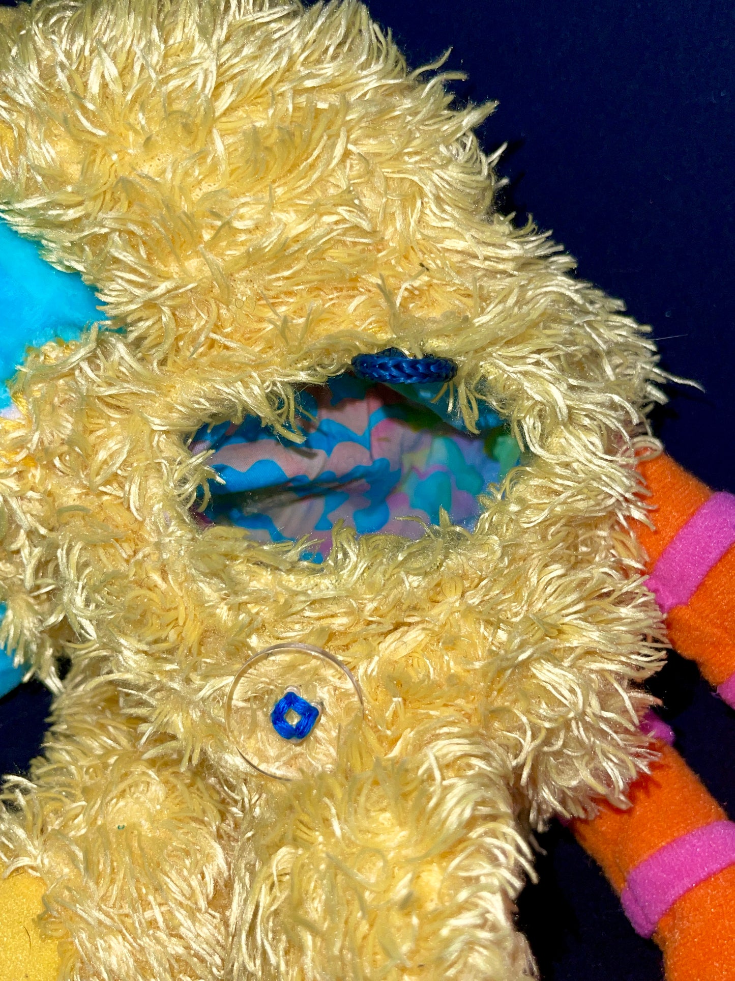 Care bear + big bird keychain stash pouch