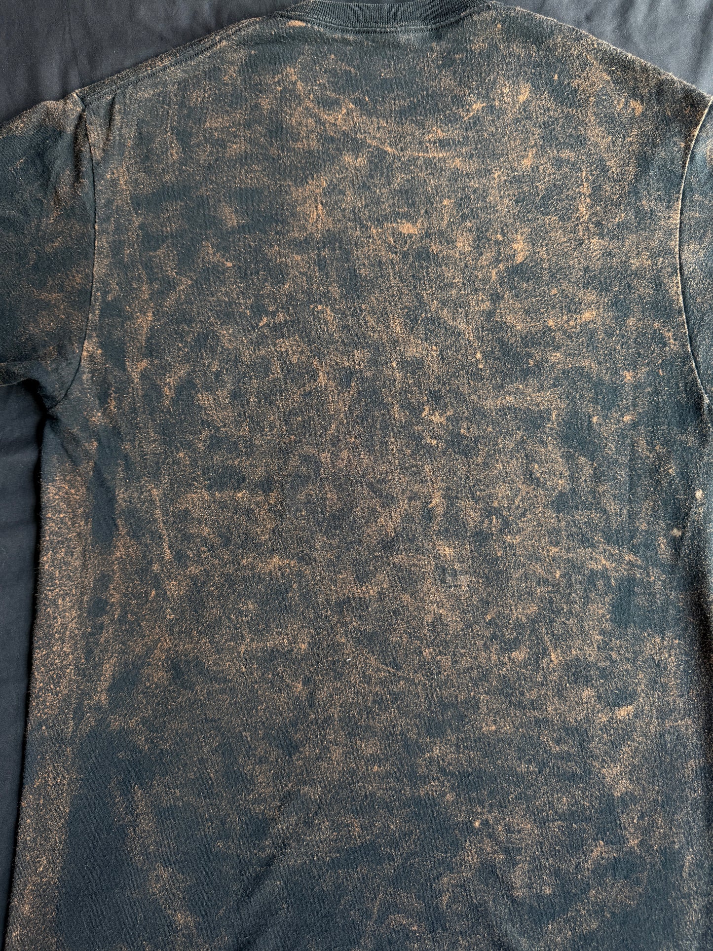UFO bleach dyed t-shirt