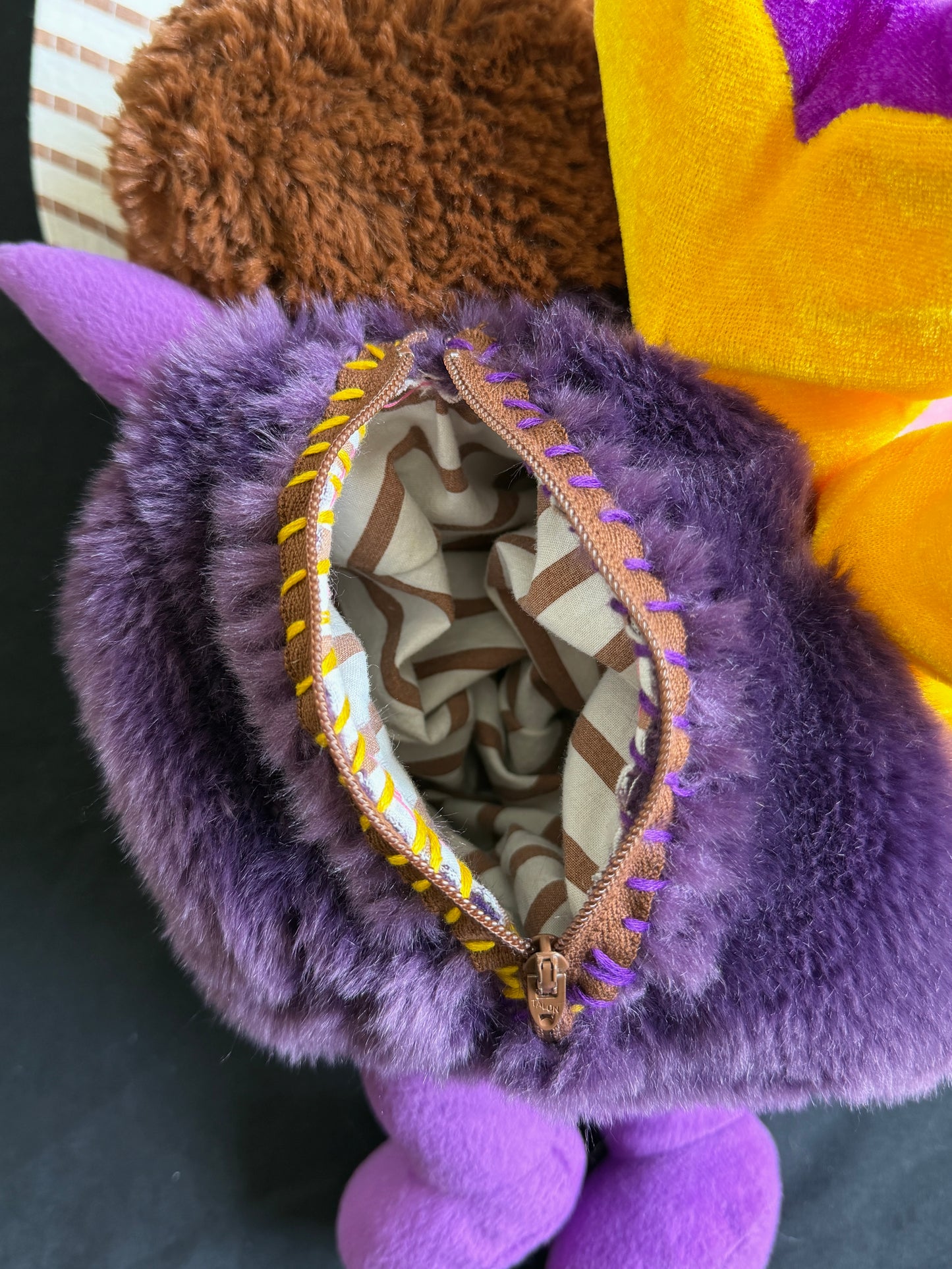 Sloth + butterfly hybrid side bag