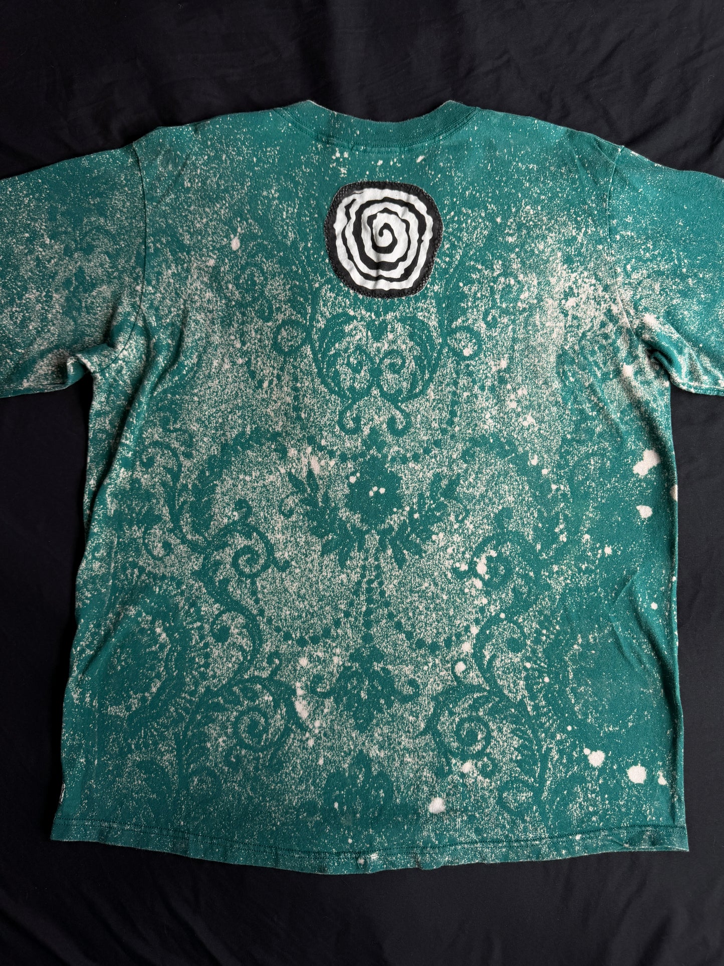 Clown bleach dyed t-shirt