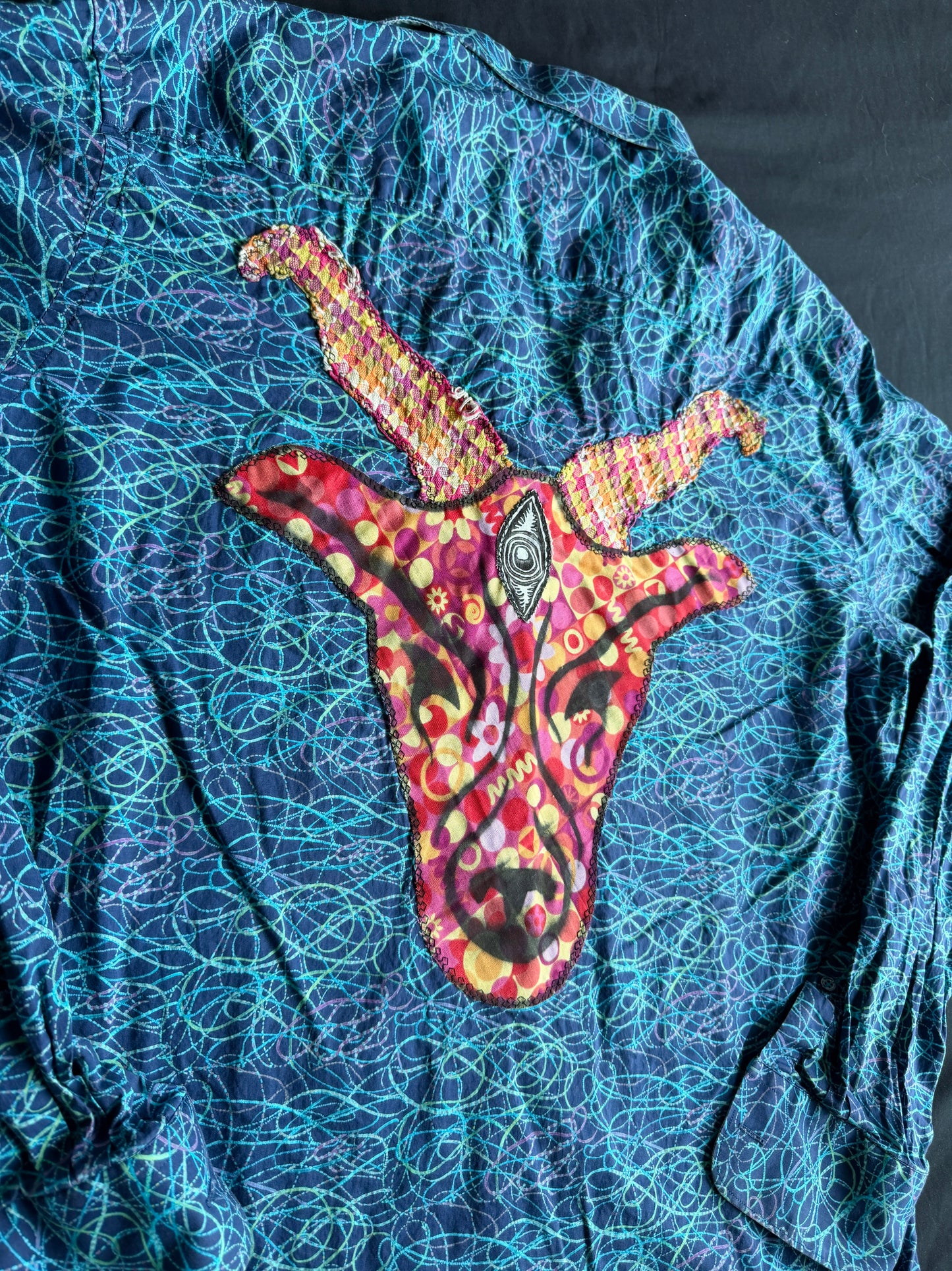 Billy Strings + flower patterned button down