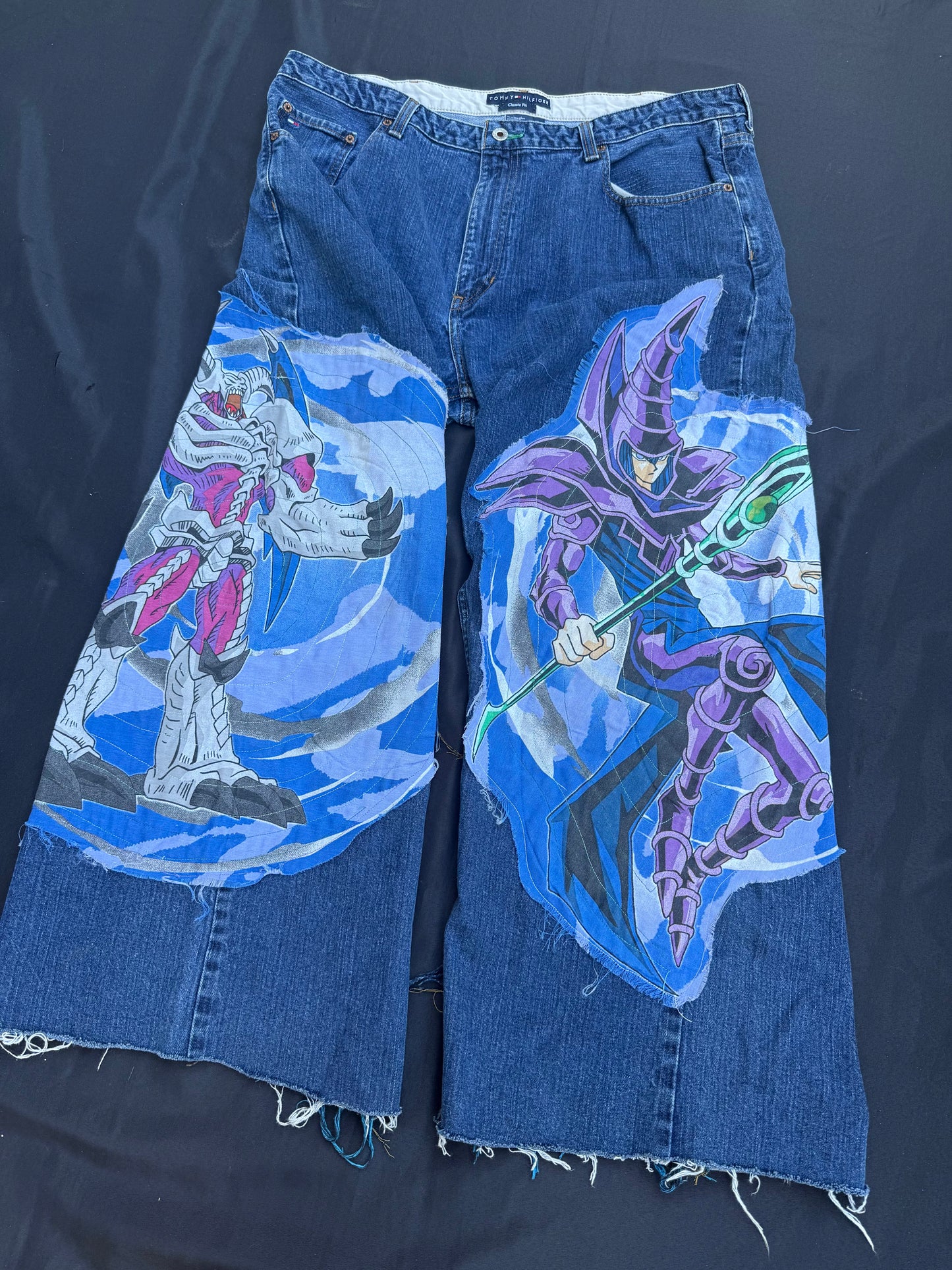 Yu-gi-oh the dark magician patch jeans