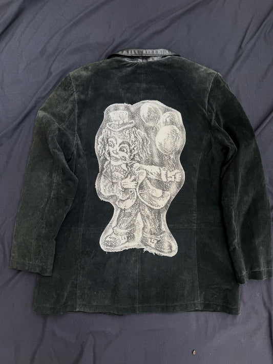 Thick leather clown jacket