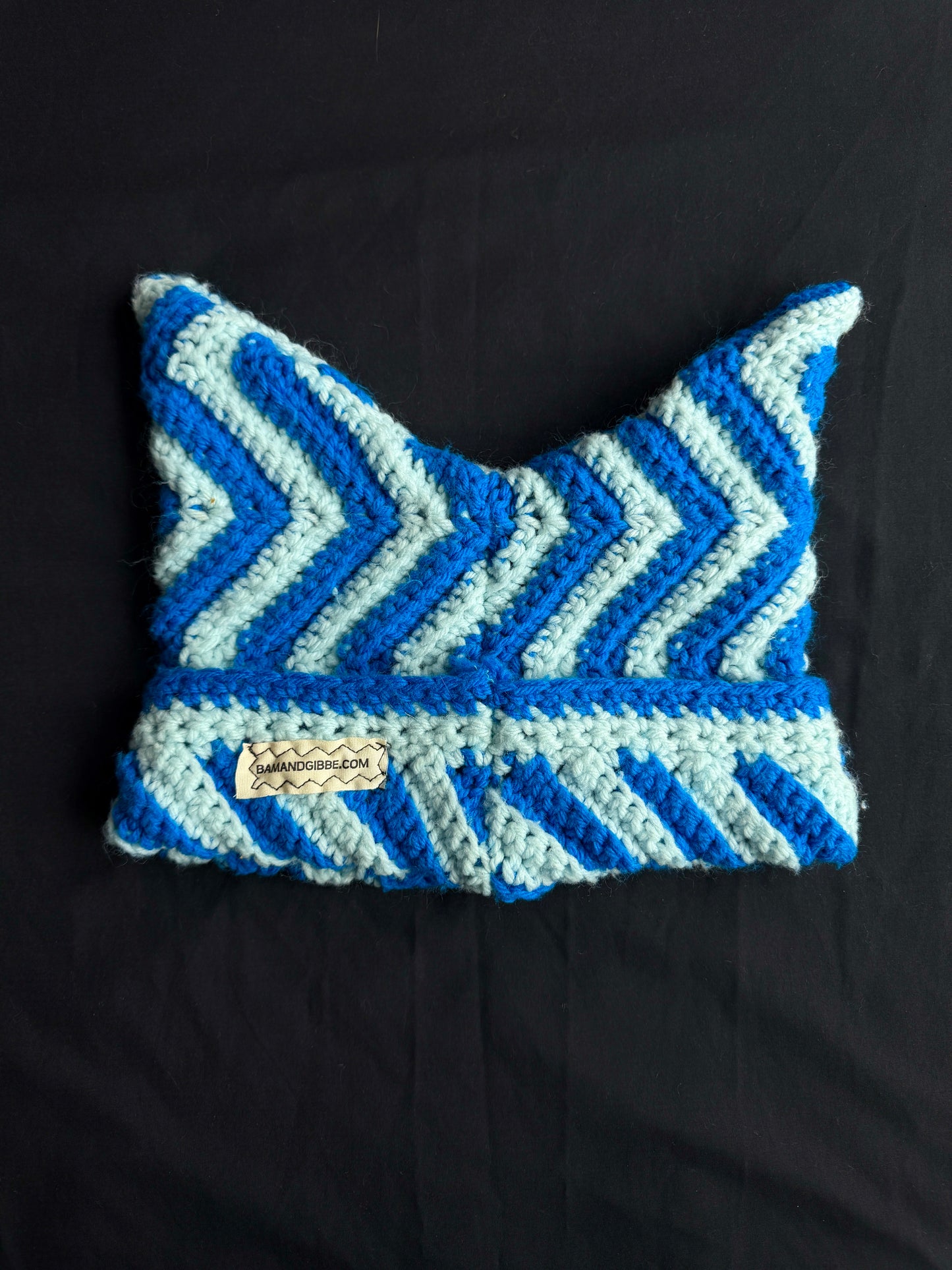 Crochet eyeball patch hat